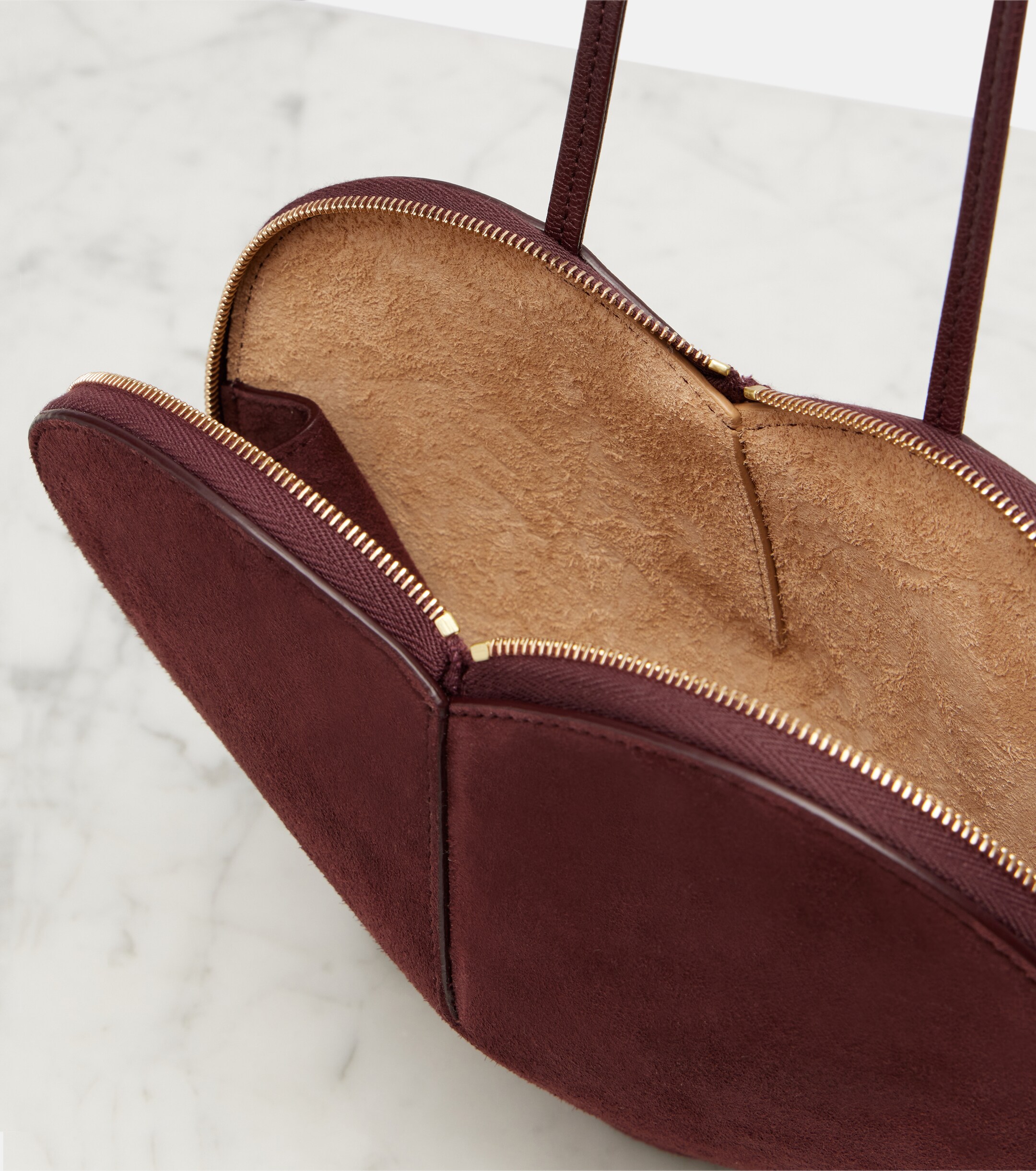 Alaïa Le Cœur suede crossbody bag