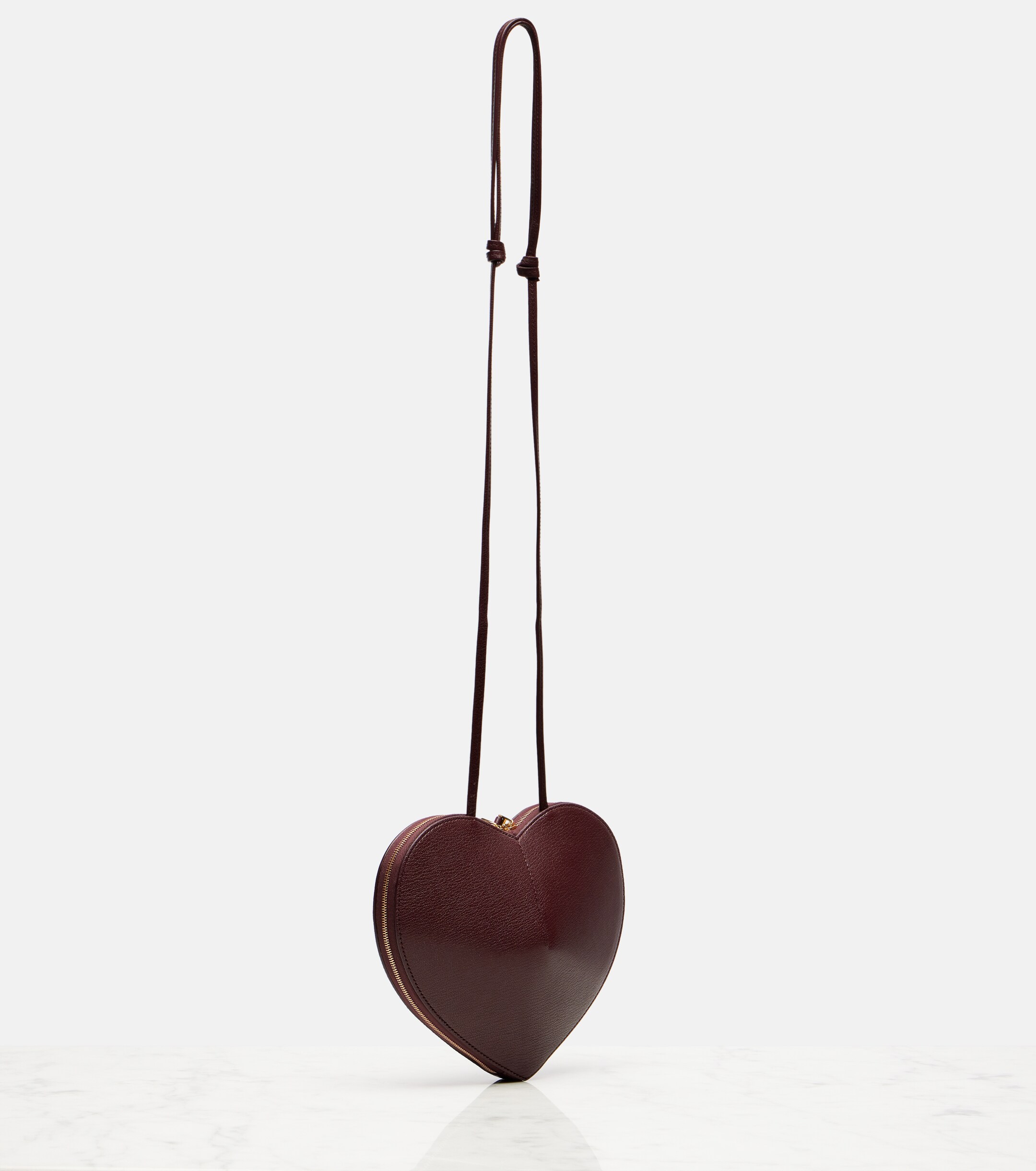 Alaïa Le Cœur suede crossbody bag