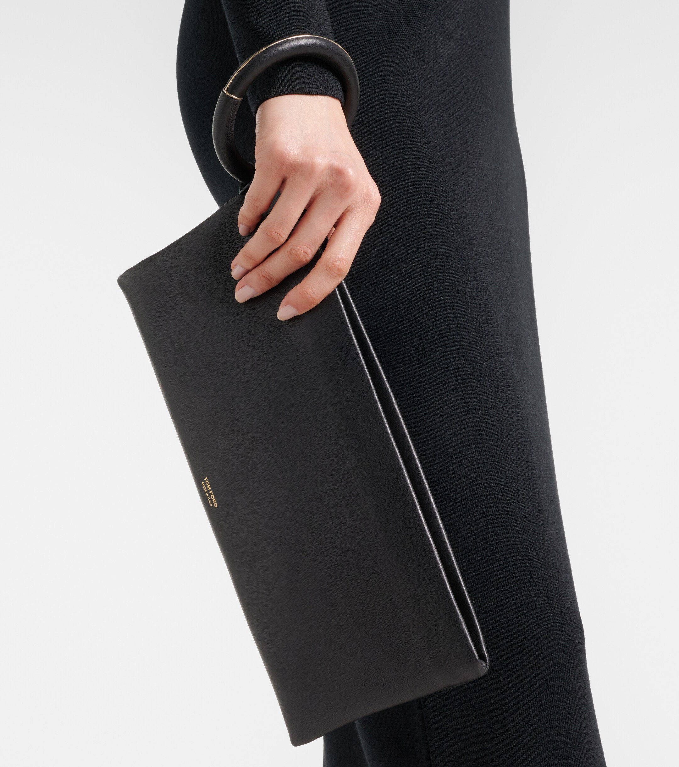 Tom Ford Aura leather clutch