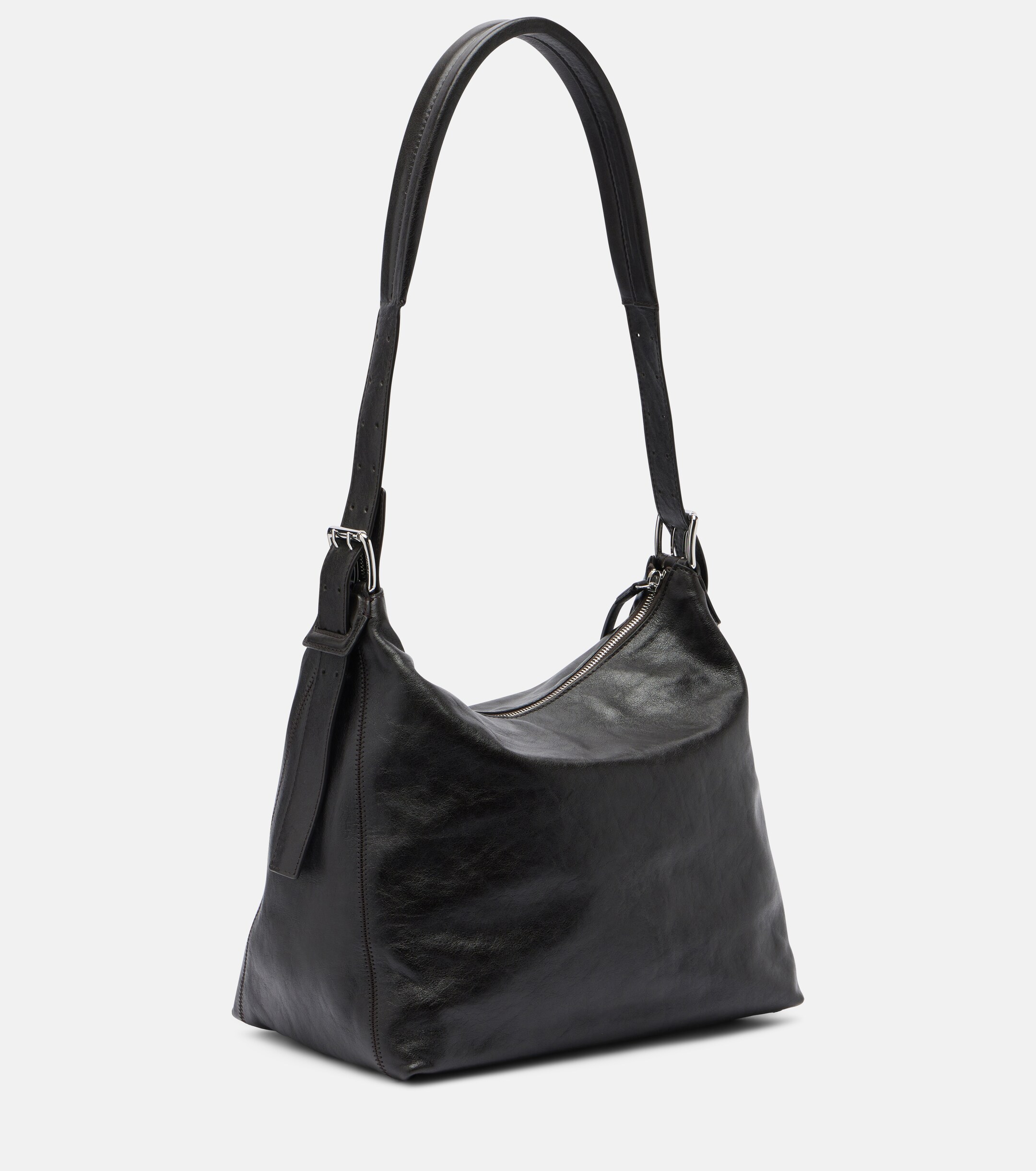 Lemaire Small belted leather shoulder bag