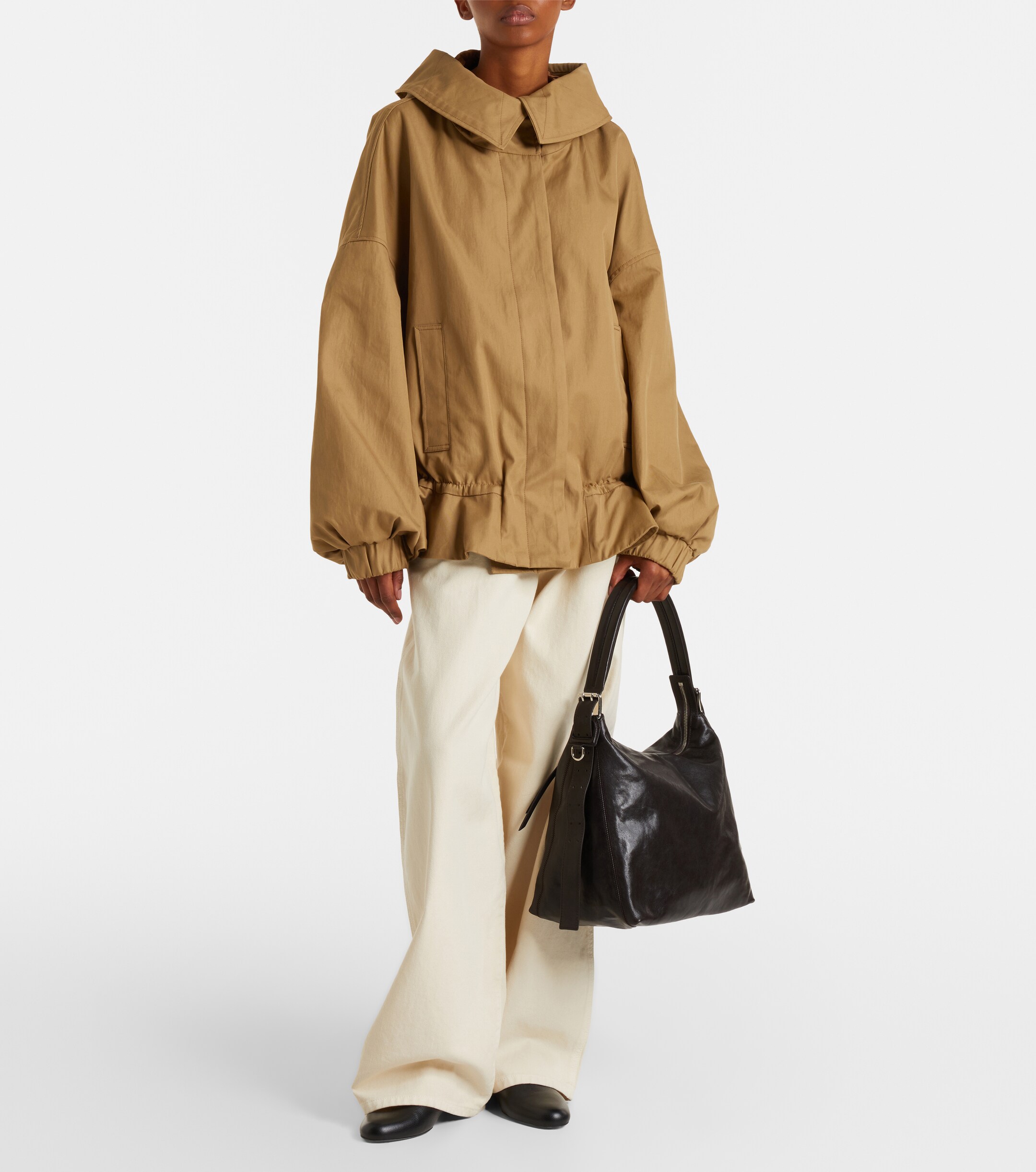 Lemaire Small belted leather shoulder bag