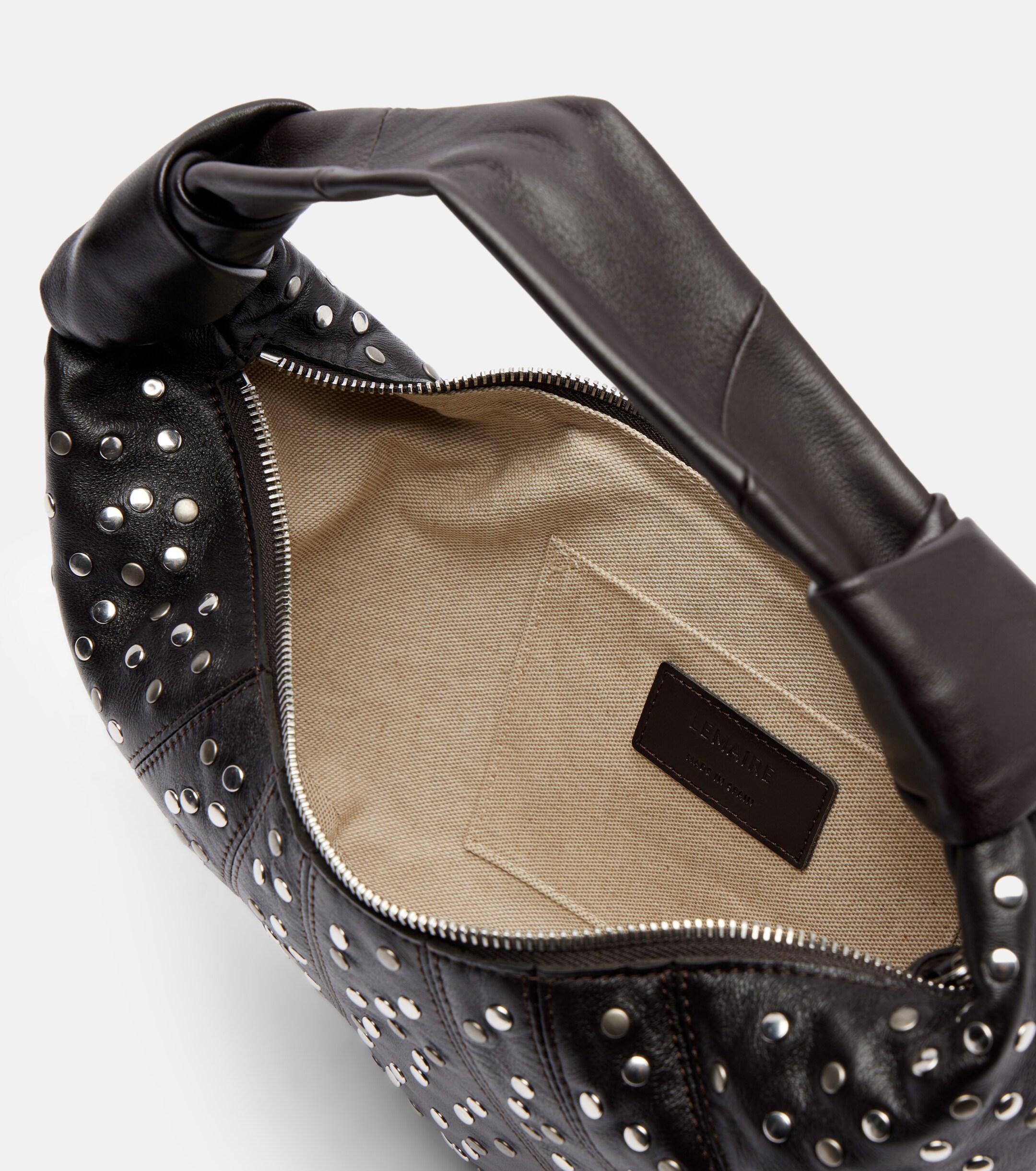 Lemaire Croissant Large leather shoulder bag
