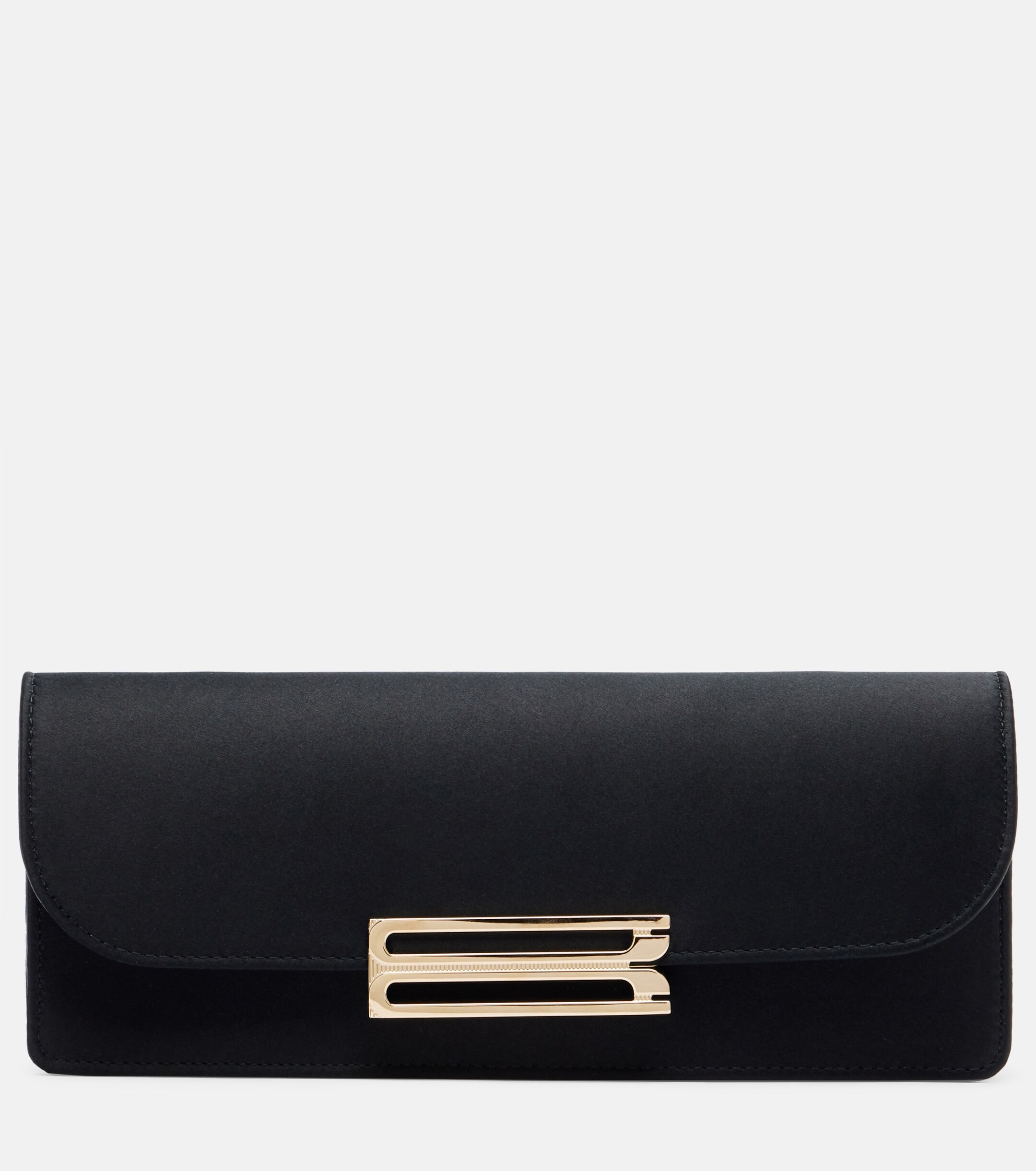 Victoria Beckham Dorian East-West satin clutch