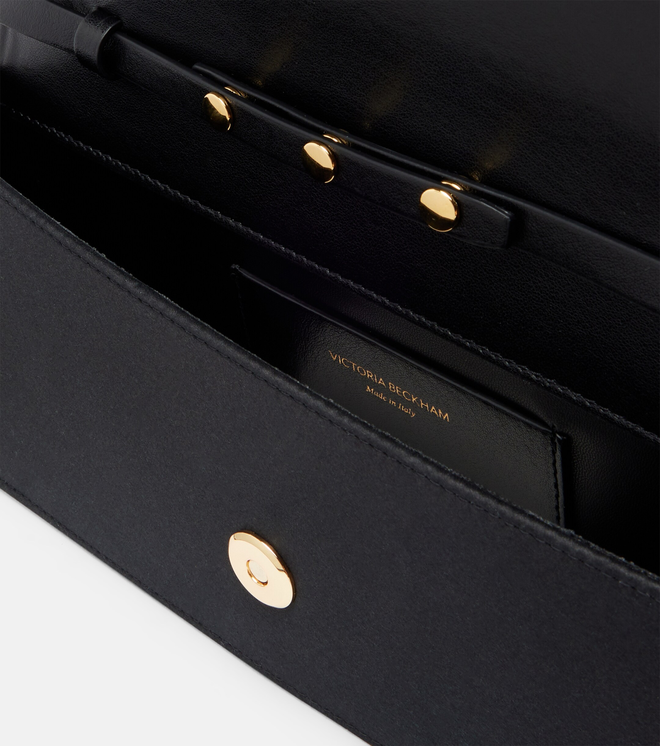 Victoria Beckham Dorian East-West satin clutch