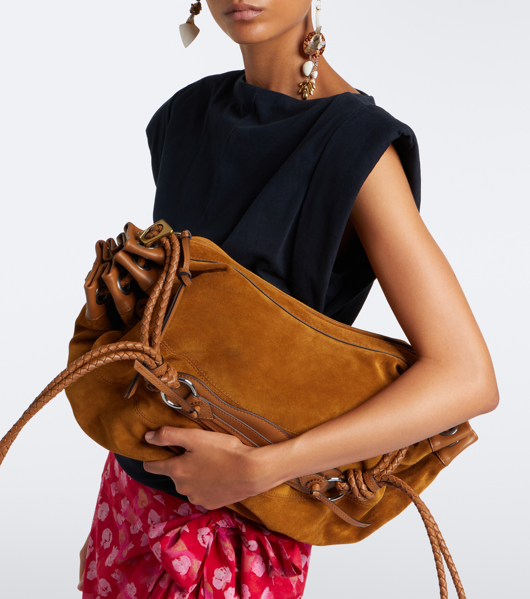 Isabel Marant Maia Large suede shoulder bag