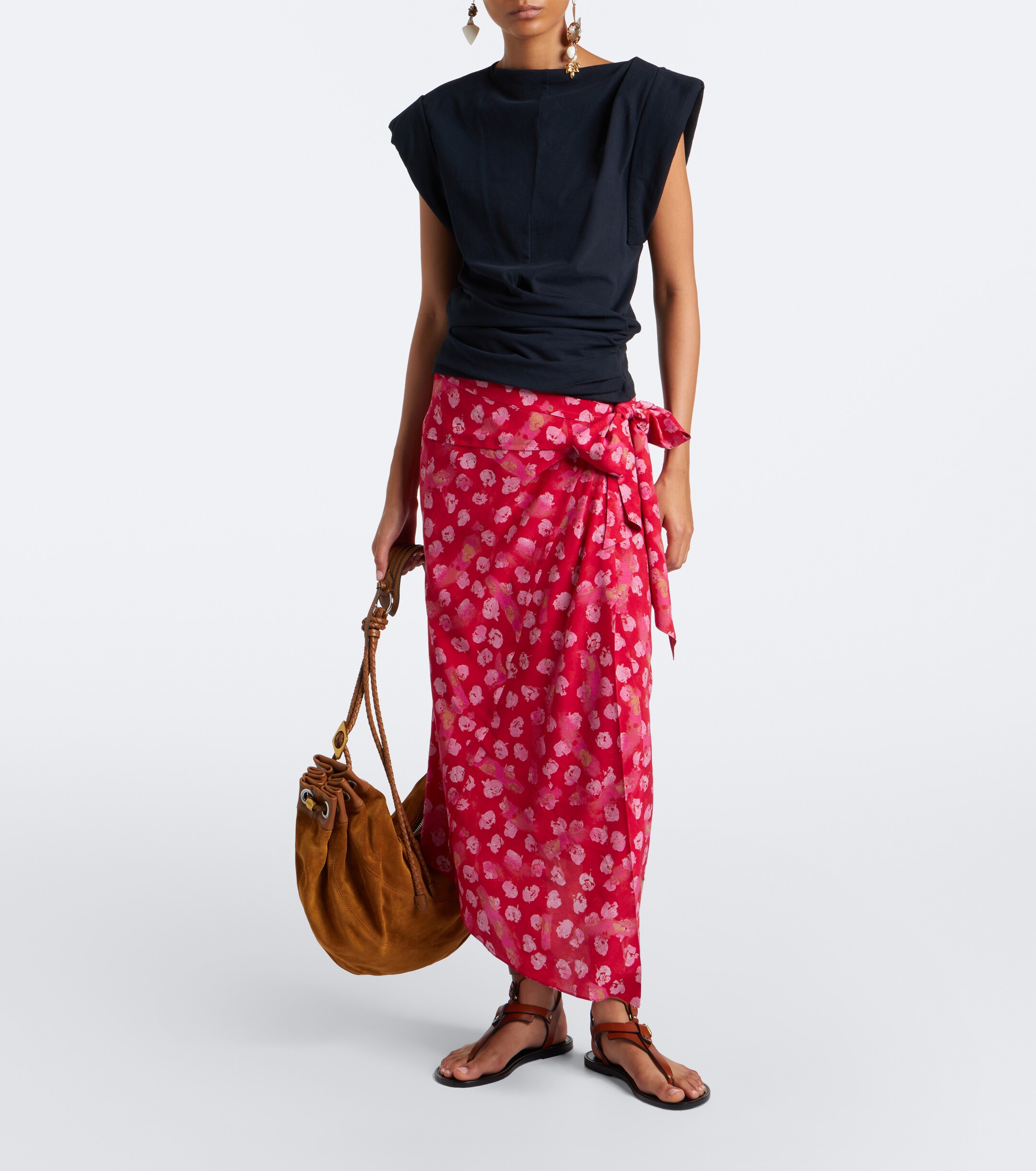 Isabel Marant Maia Large suede shoulder bag