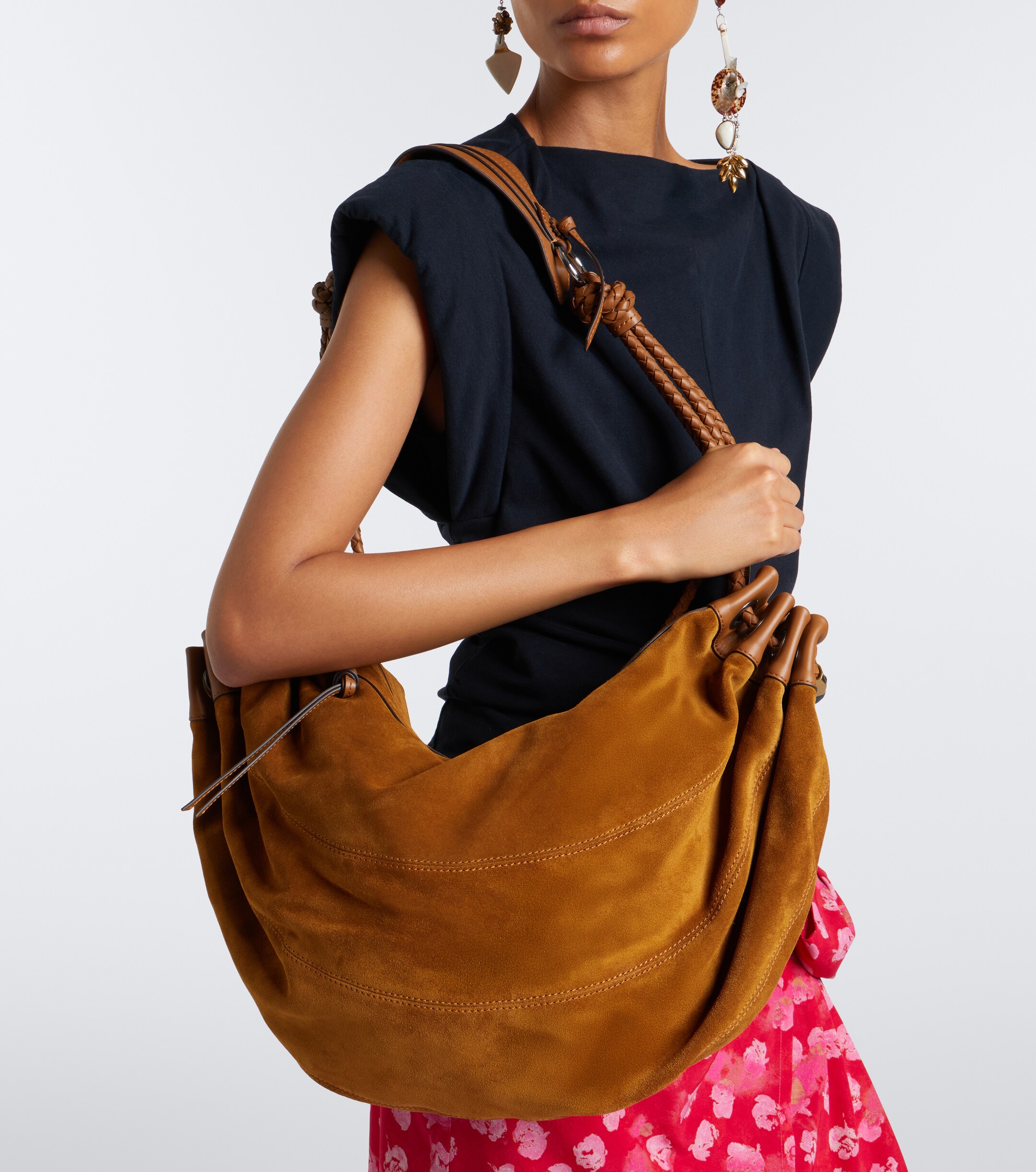 Isabel Marant Maia Large suede shoulder bag