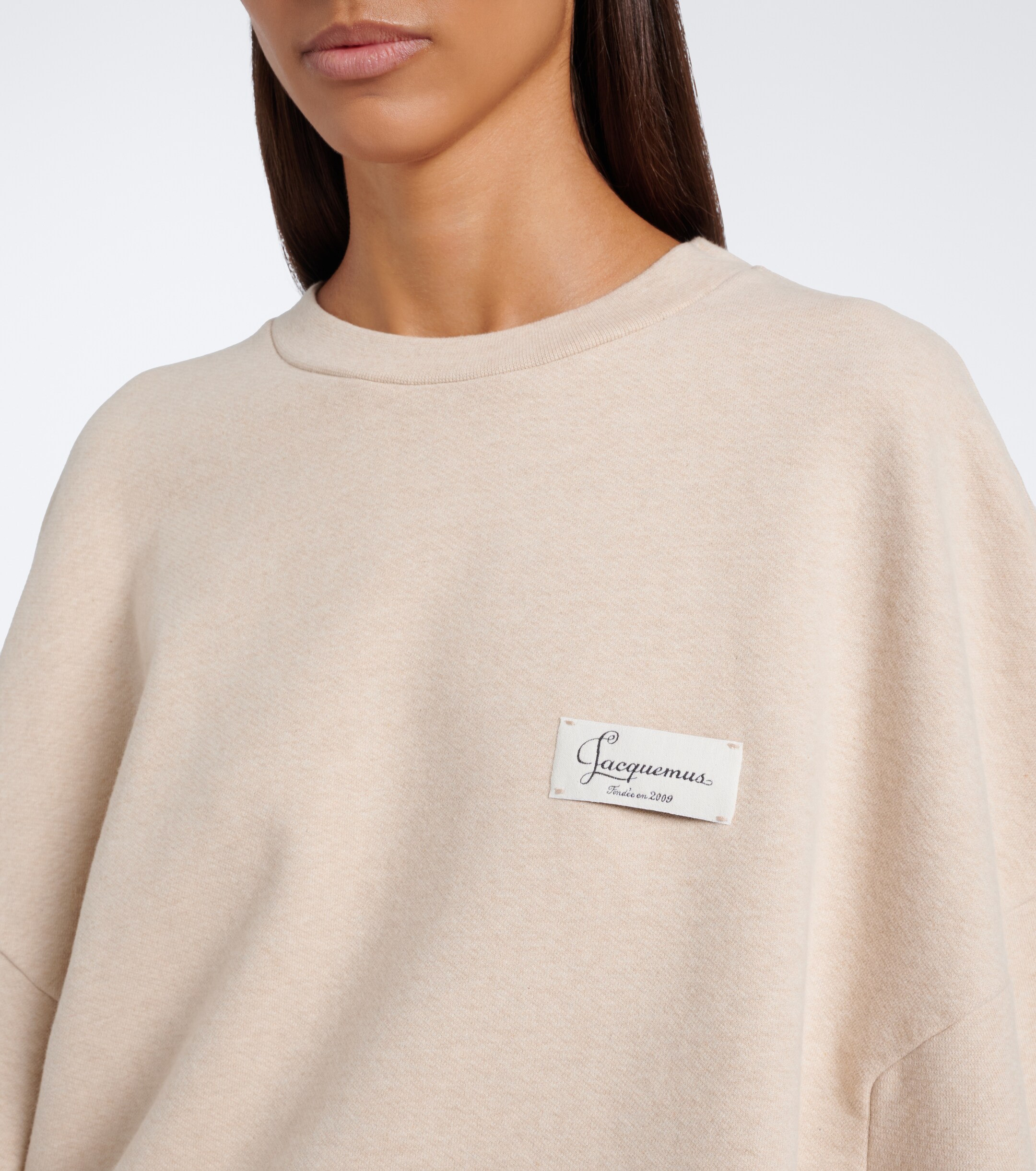 Jacquemus Jacquemus Corso oversized cotton fleece sweatshirt