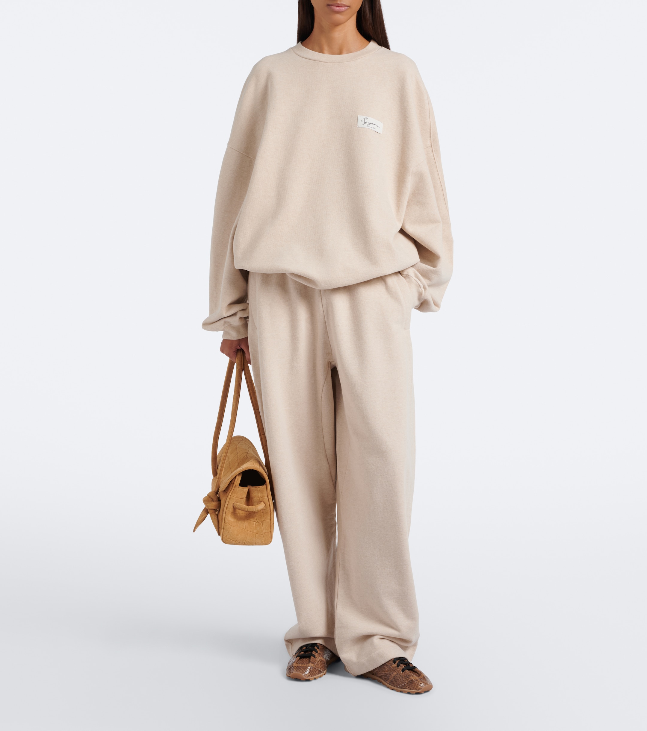 Jacquemus Jacquemus Corso oversized cotton fleece sweatshirt