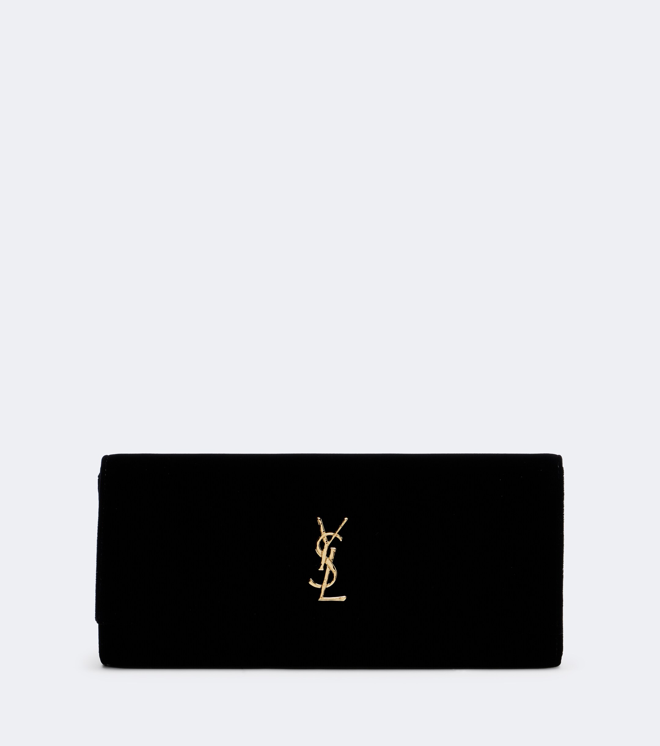 Saint Laurent Cassandre velvet clutch