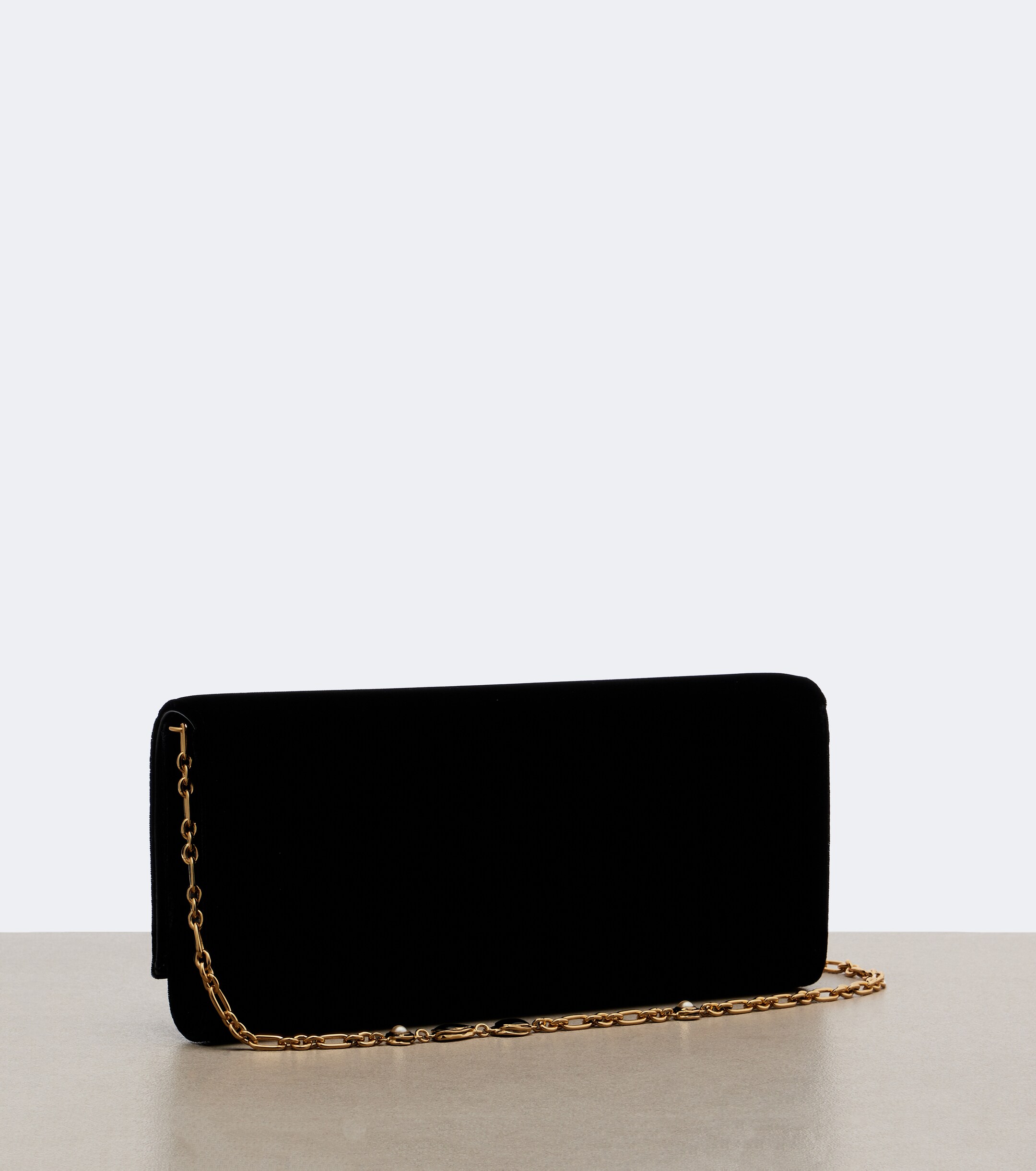 Saint Laurent Cassandre velvet clutch