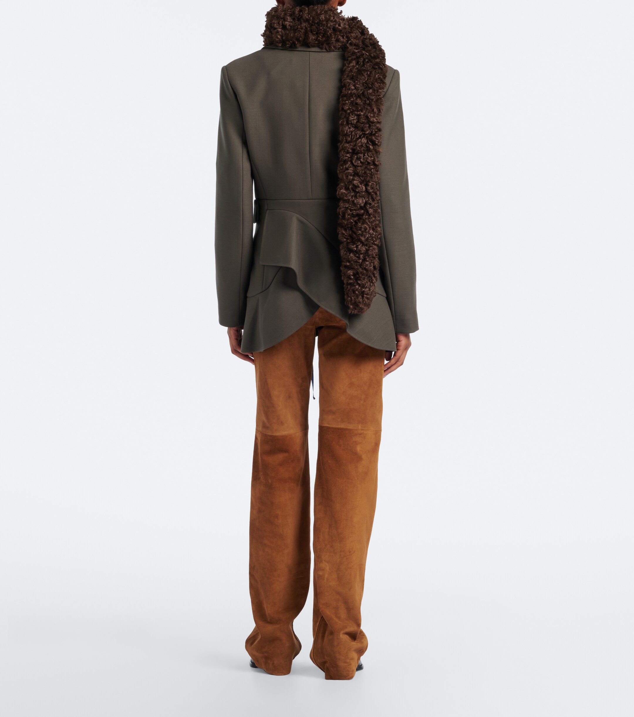 Nili Lotan Nili Lotan Joan suede straight pants