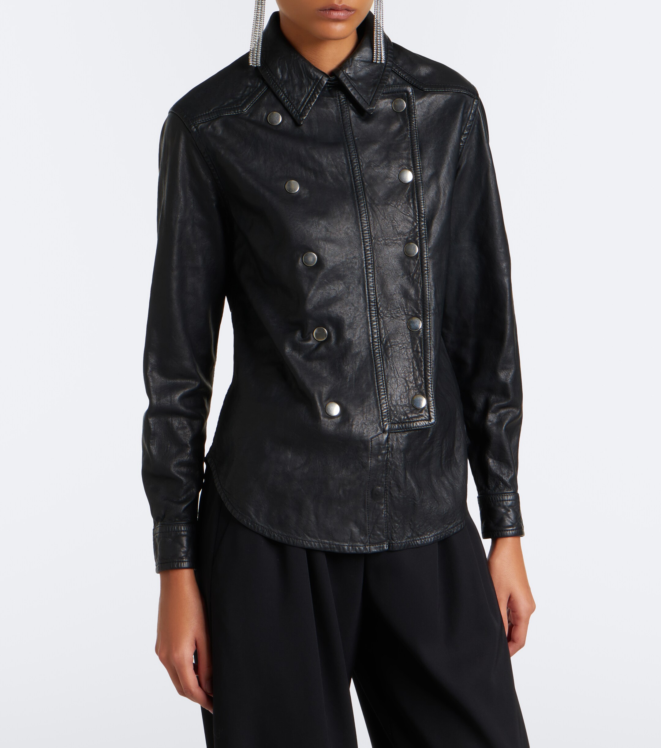 Isabel Marant Isabel Marant Valdy leather shirt