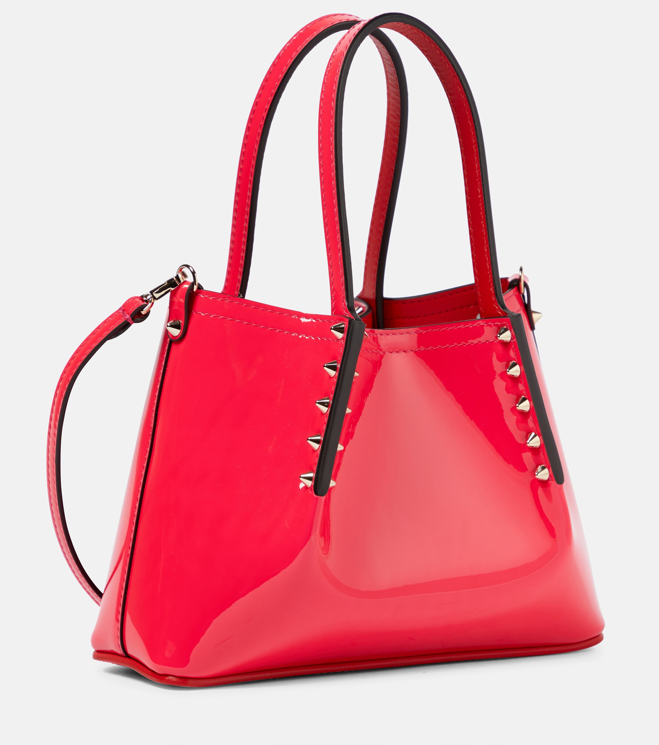 CHRISTIAN LOUBOUTIN Cabarock Mini patent leather tote