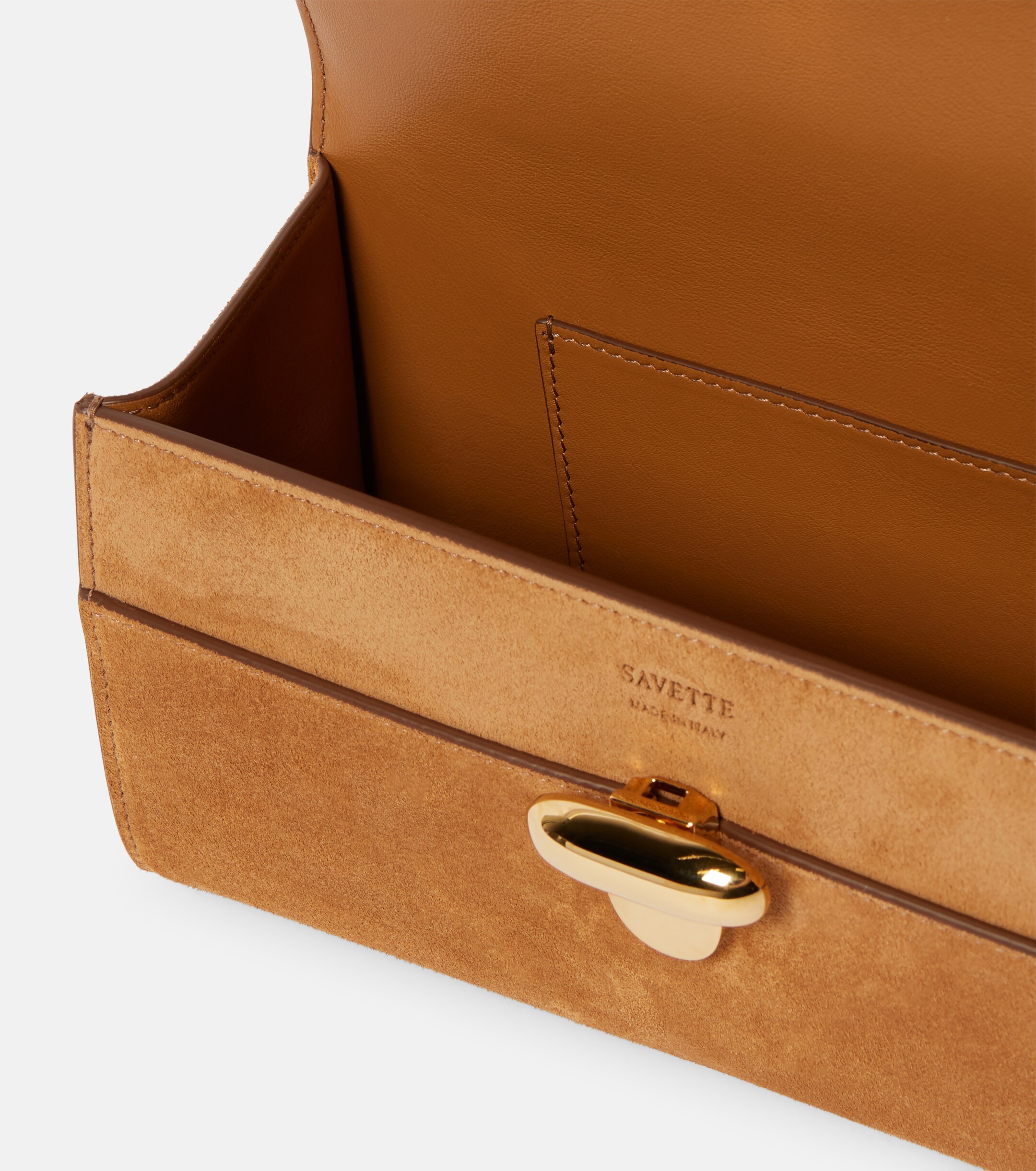 Savette Symmetry Pochette suede tote bag thumbnail