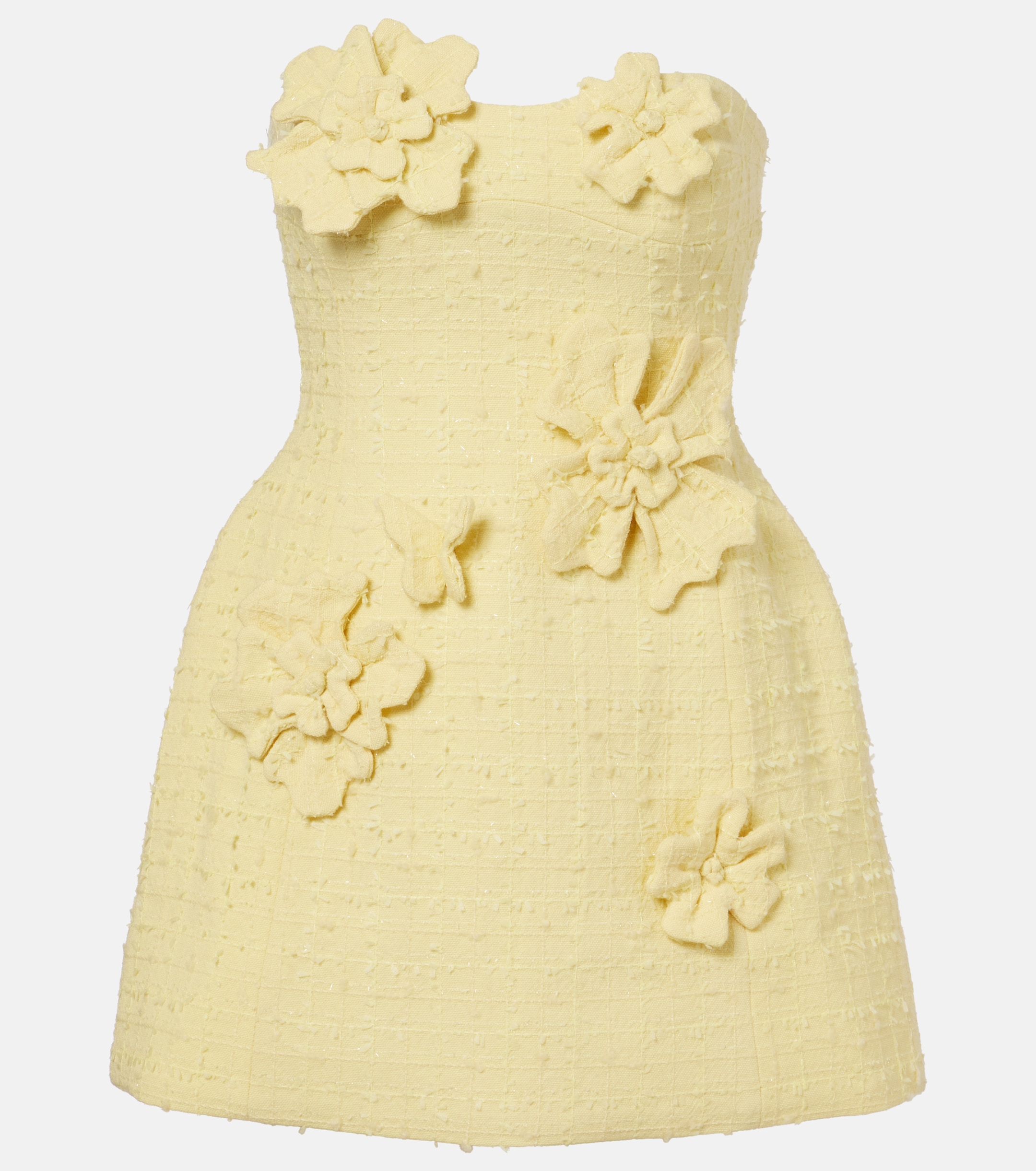 LEO LIN Rosario tweed bustier dress thumbnail