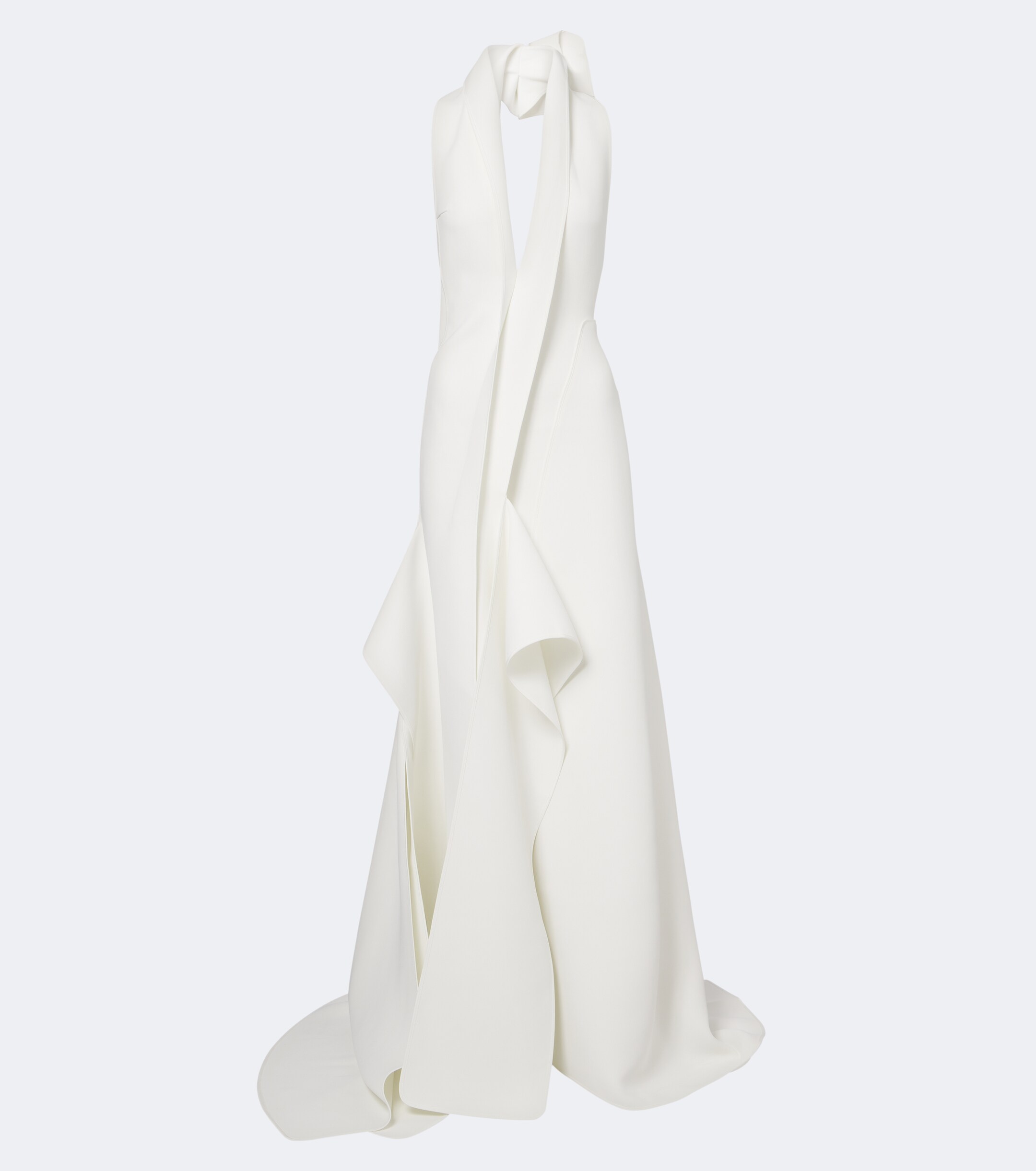 Maticevski Maticevski Allude asymmetric halterneck jersey gown