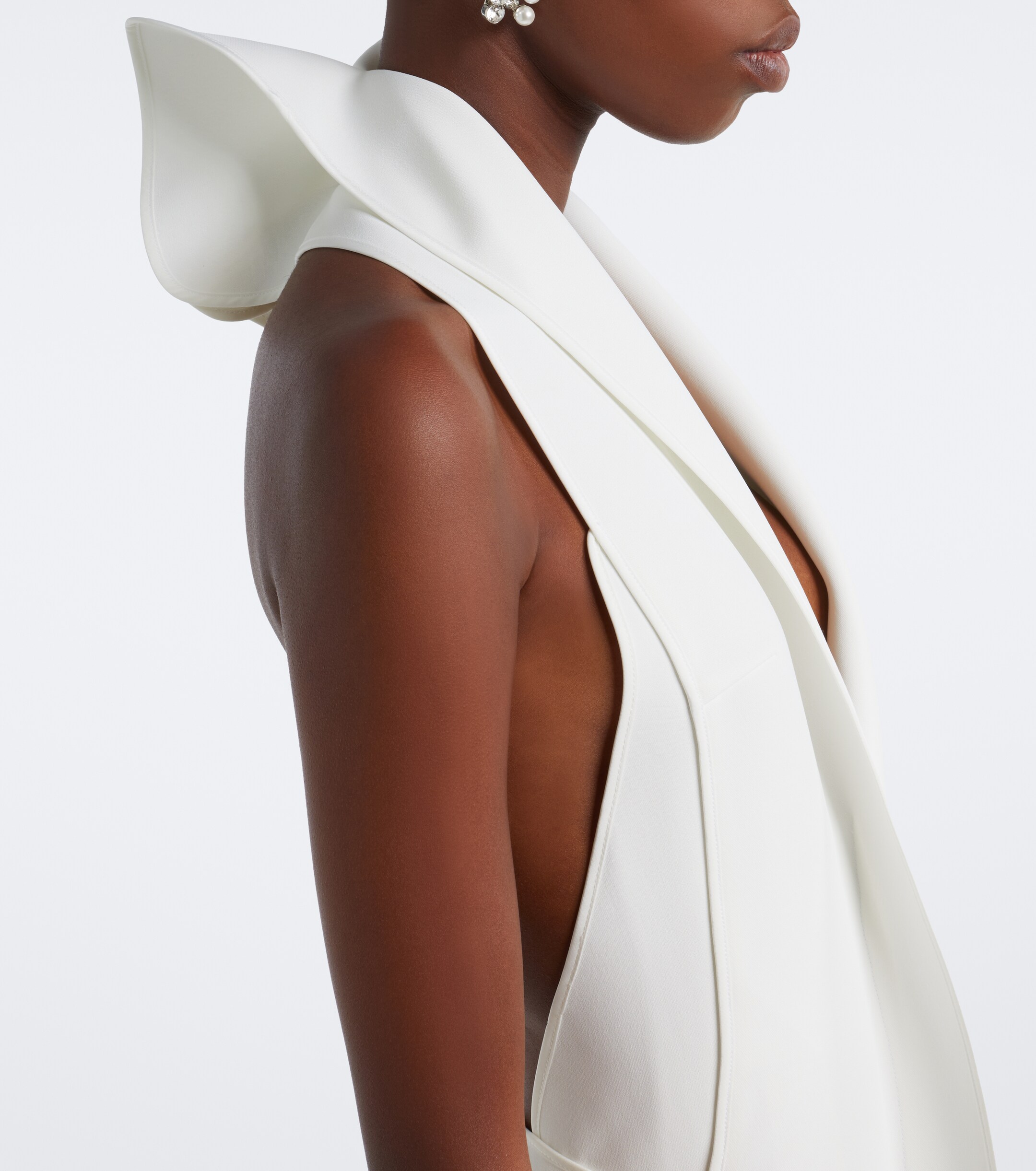 Maticevski Maticevski Allude asymmetric halterneck jersey gown