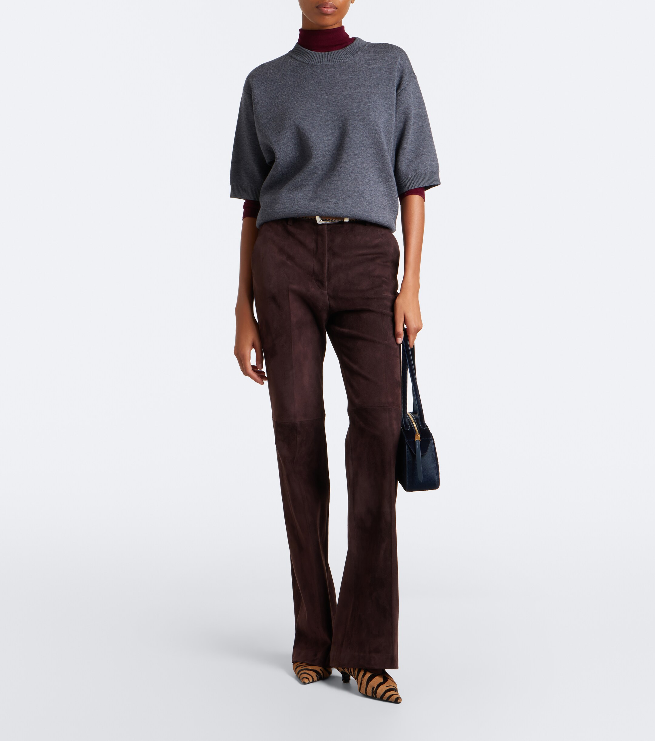 JOSEPH Joseph Tafira suede flared pants
