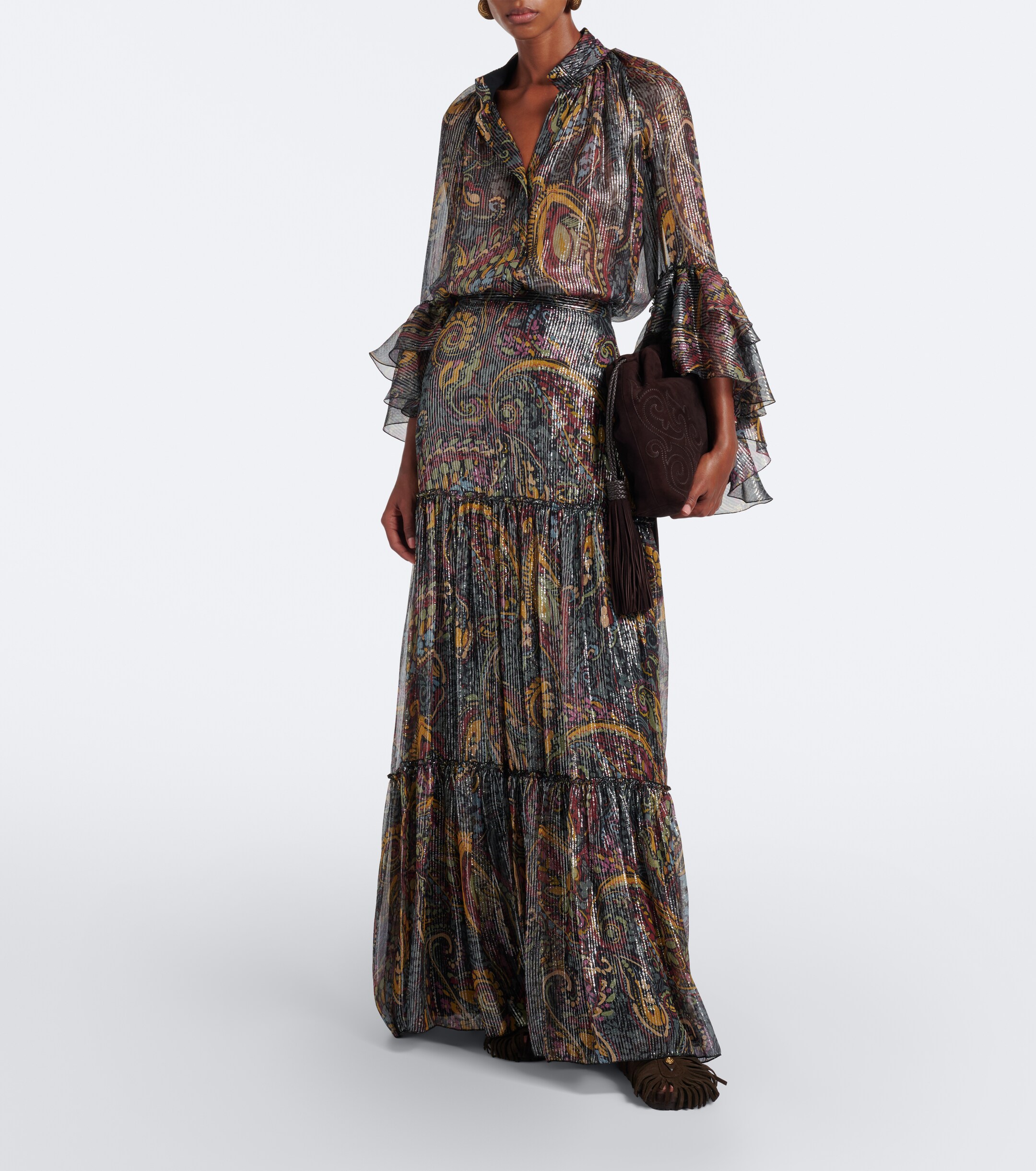 Etro Etro x Birkenstock Gizeh fringed suede sandals
