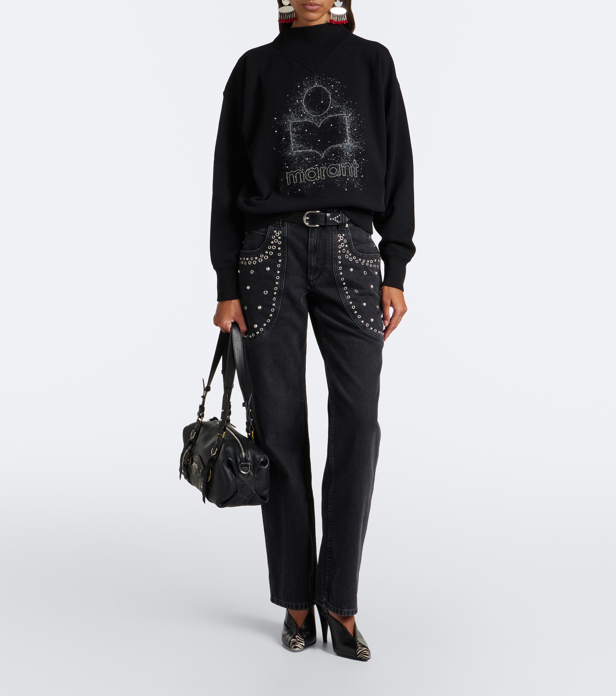 Marant Étoile Marant Etoile Silka studded boot-cut jeans