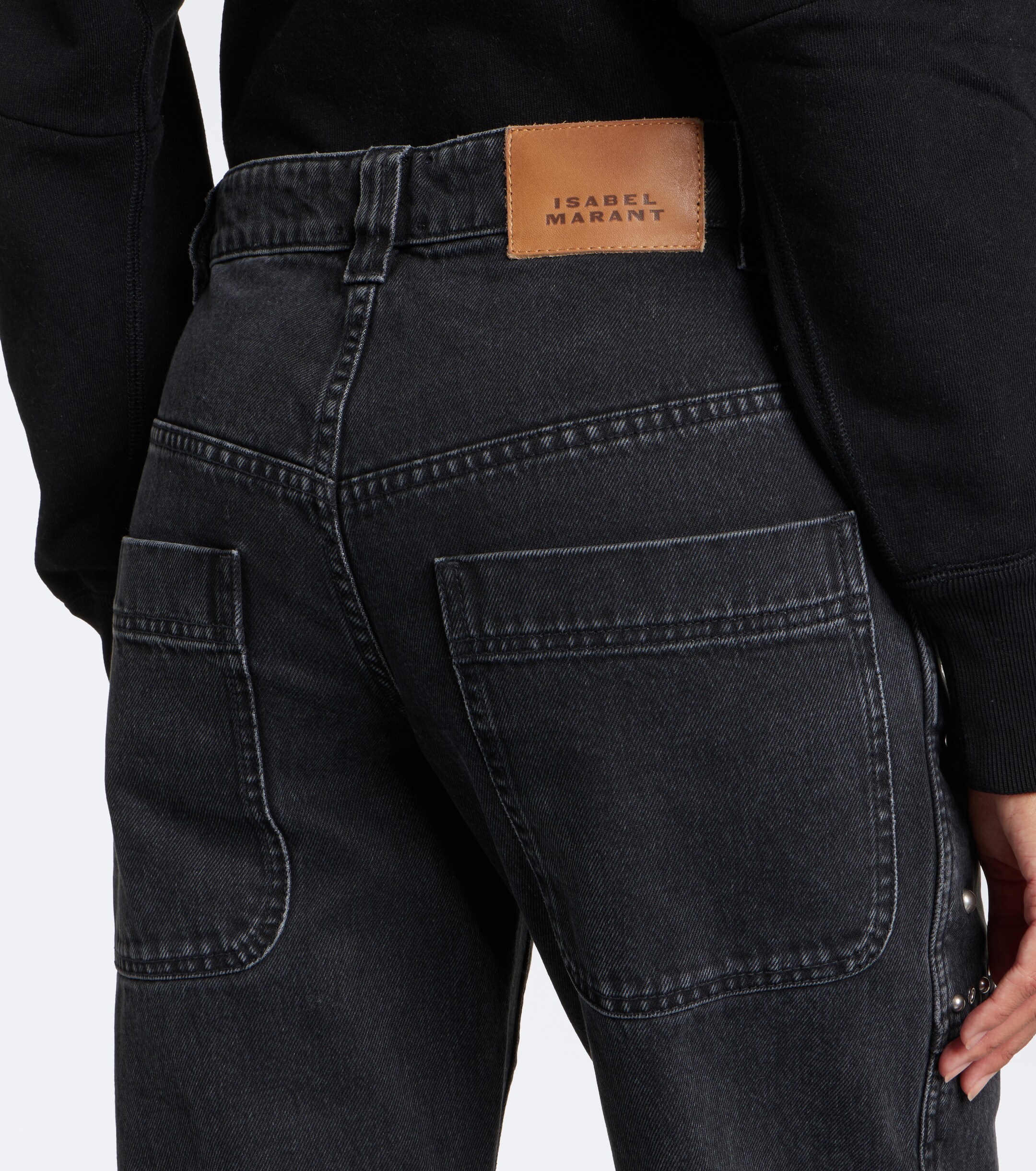Marant Étoile Marant Etoile Silka studded boot-cut jeans