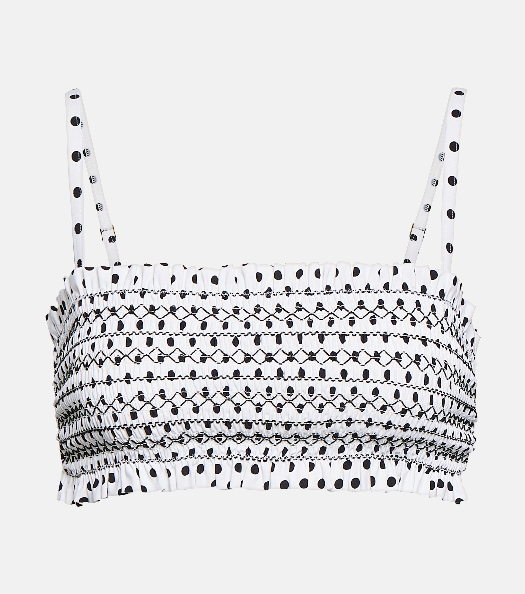 Tory Burch Polka-dot bandeau bikini top