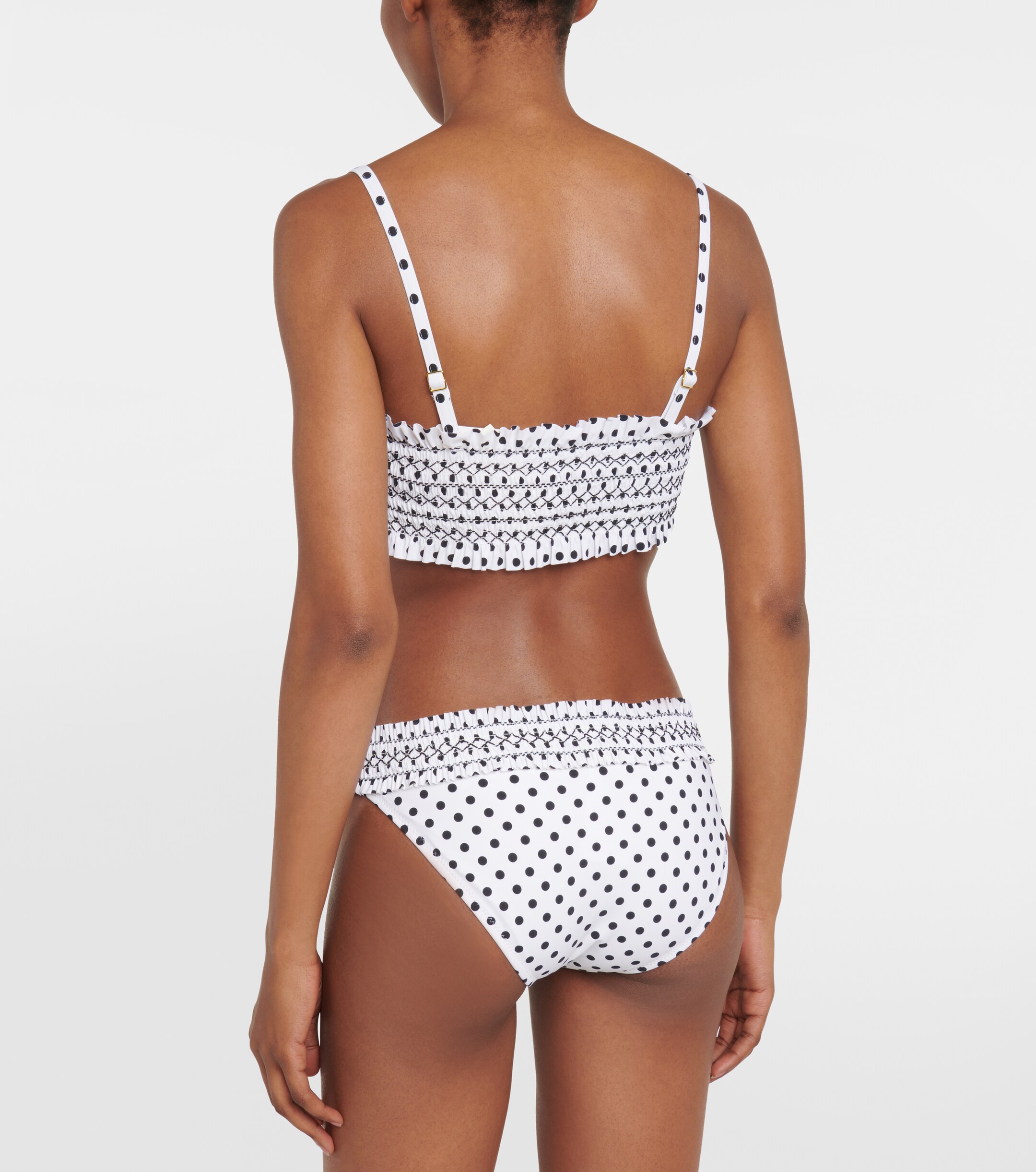 Tory Burch Polka-dot bandeau bikini top