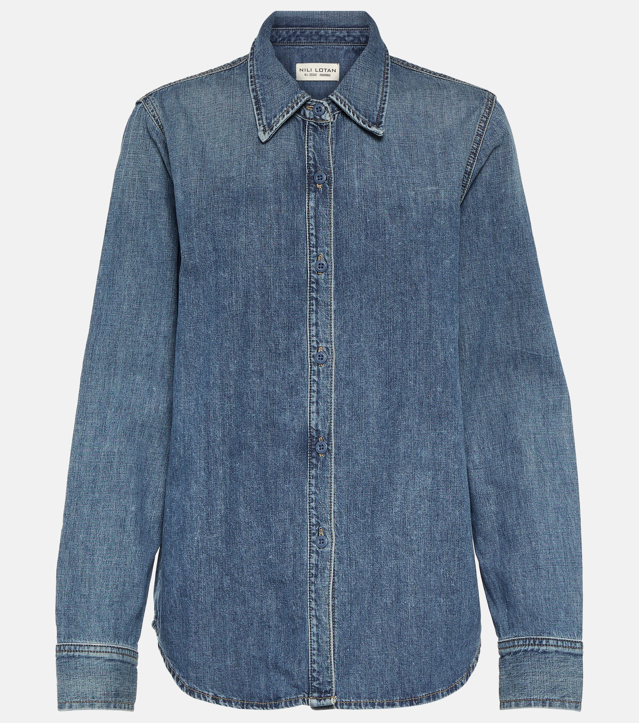Nili Lotan Marlise denim shirt thumbnail