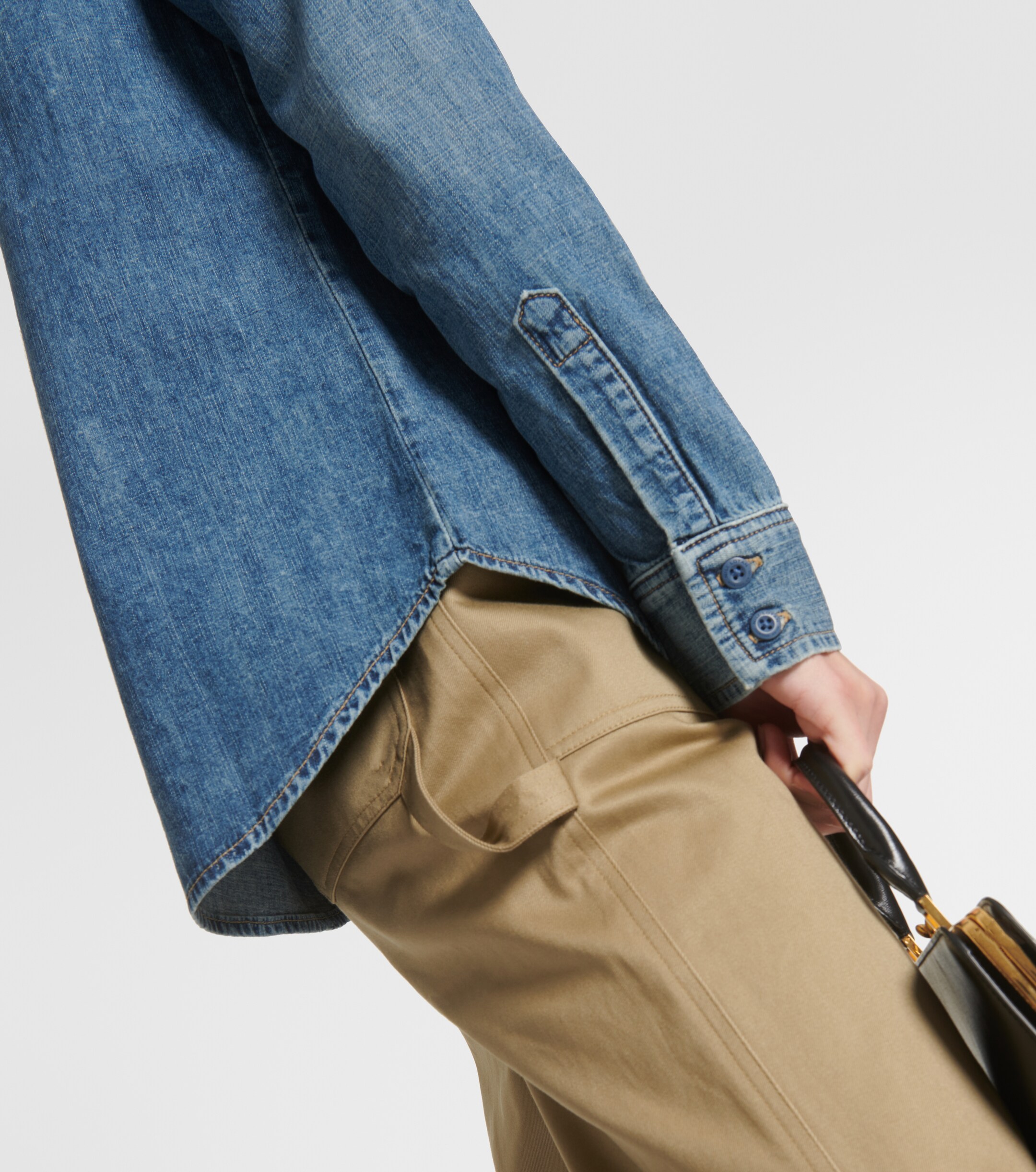 Nili Lotan Marlise denim shirt thumbnail