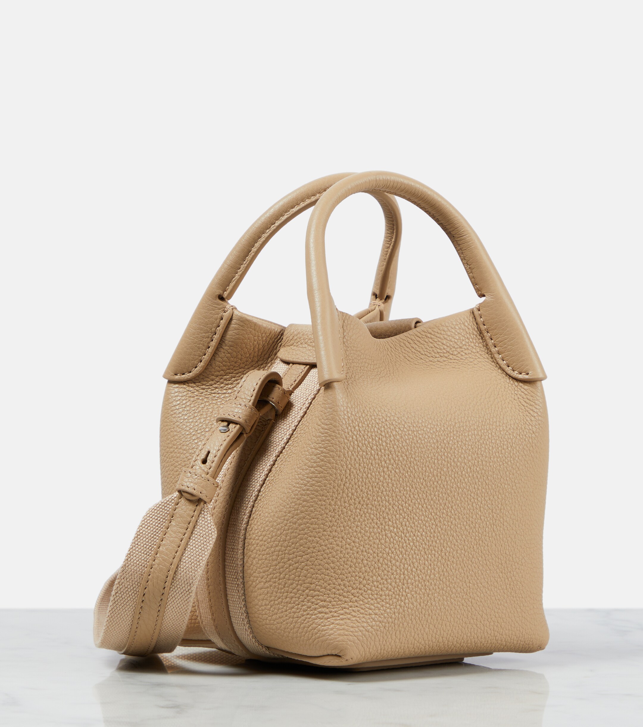 Loro Piana Bale Micro leather tote bag