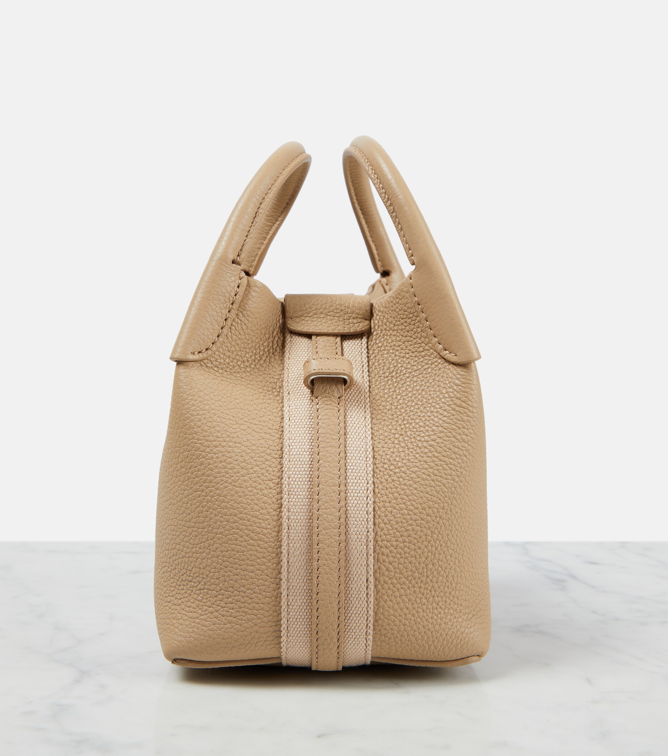 Loro Piana Bale Micro leather tote bag