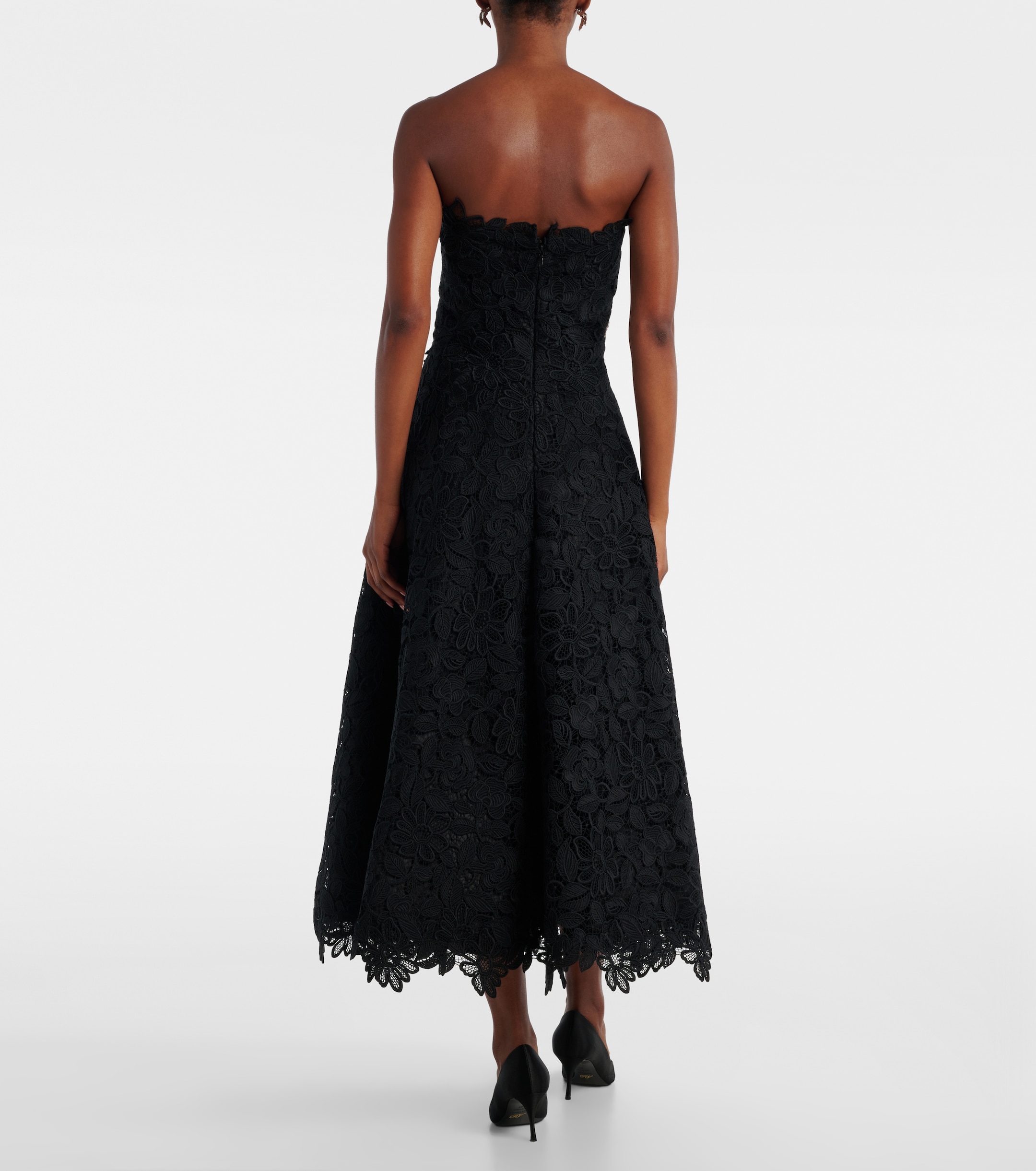 dissh campbell oyster midi dress Damson Madder - Campbell Midi Dress - White