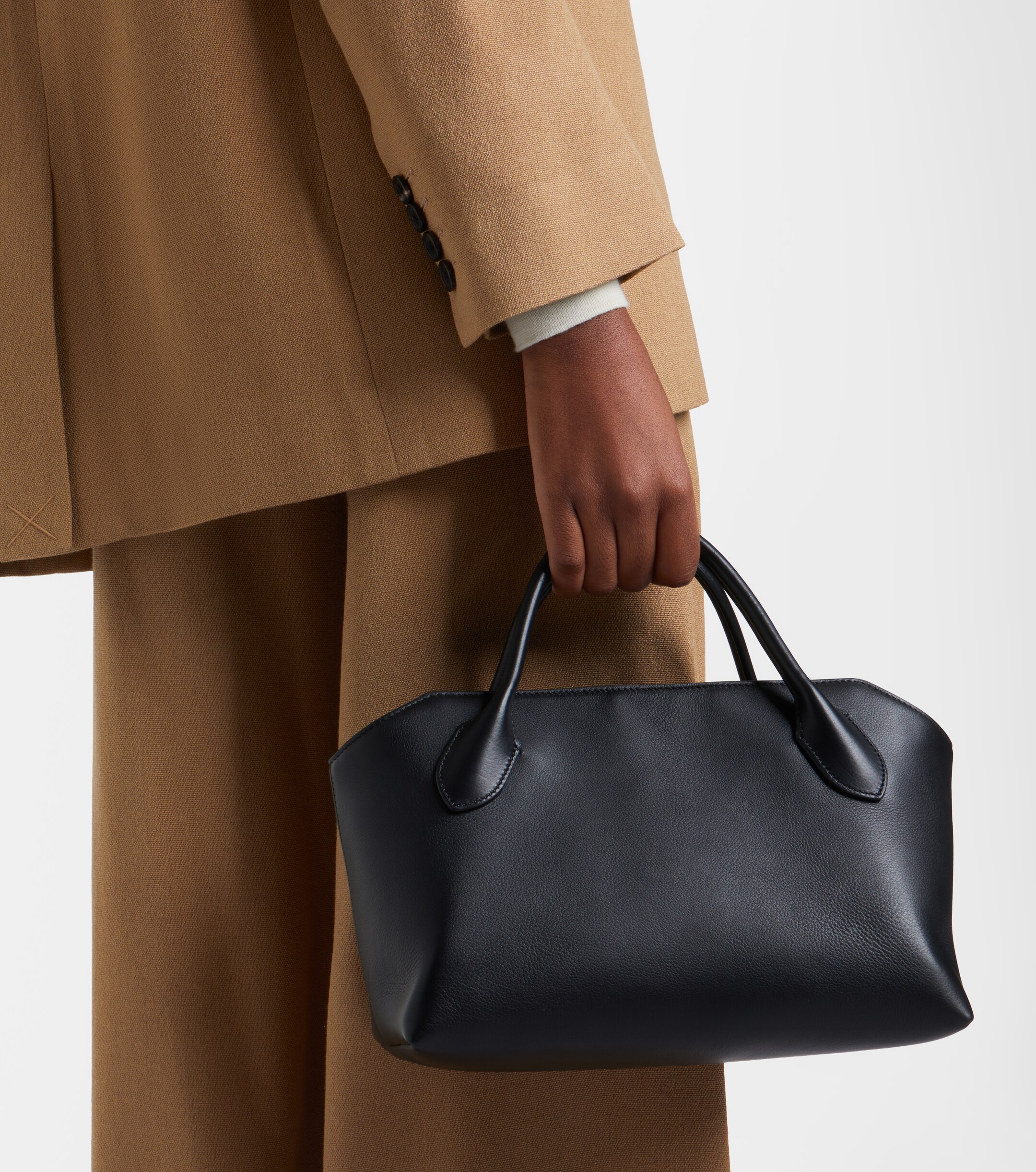 The Row Terrasse Medium leather top-handle bag