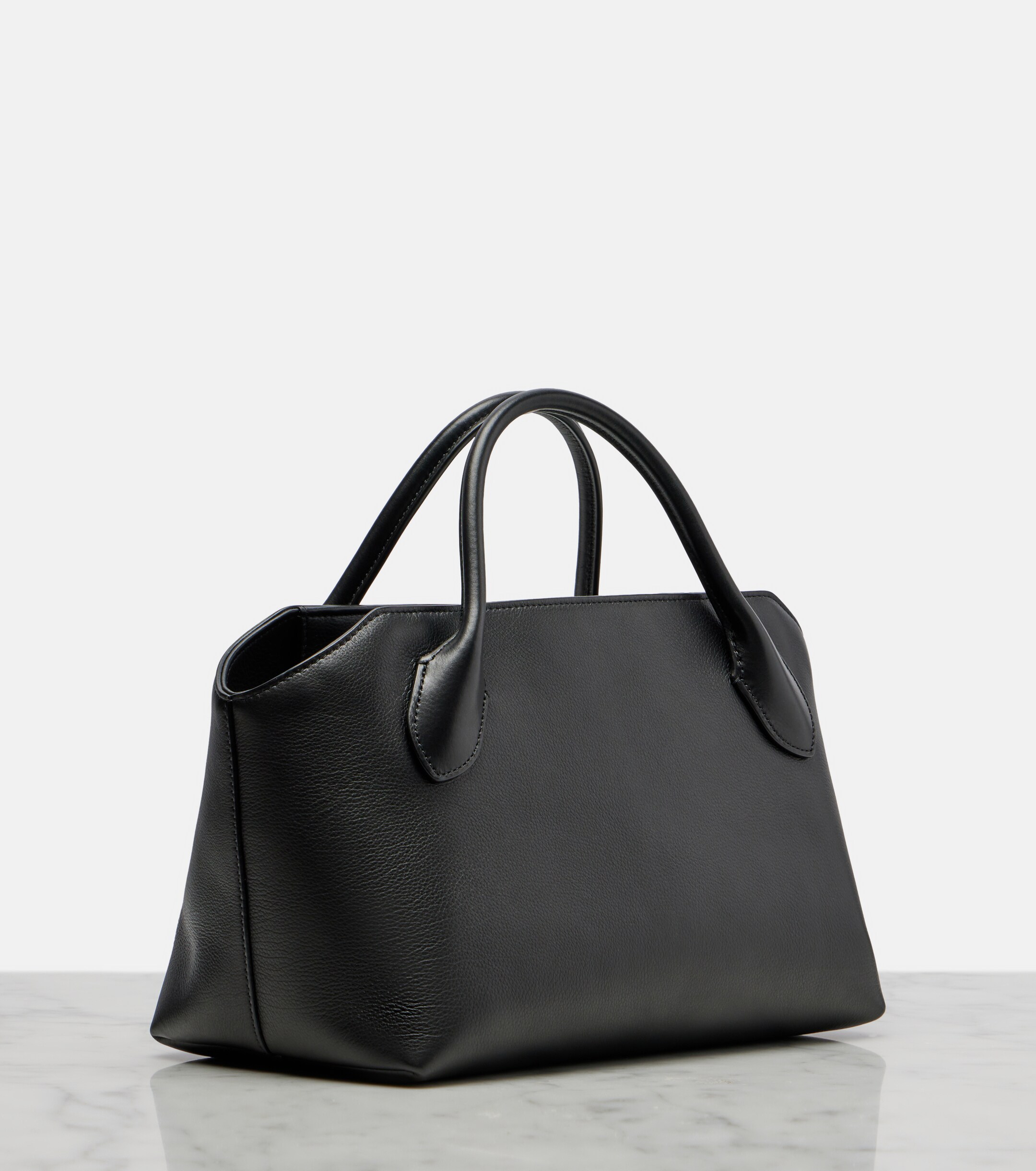 The Row Terrasse Medium leather top-handle bag