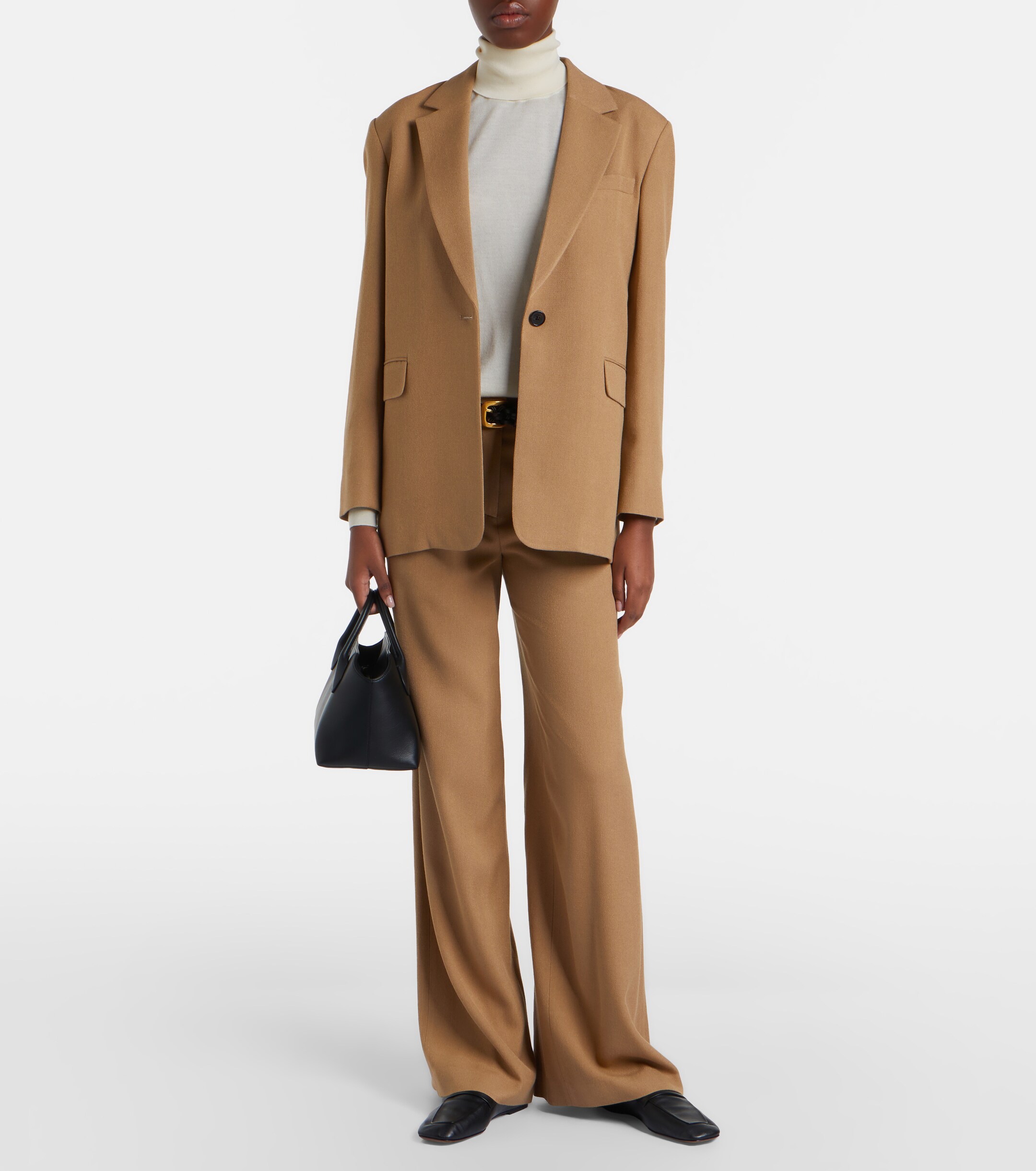 The Row Terrasse Medium leather top-handle bag