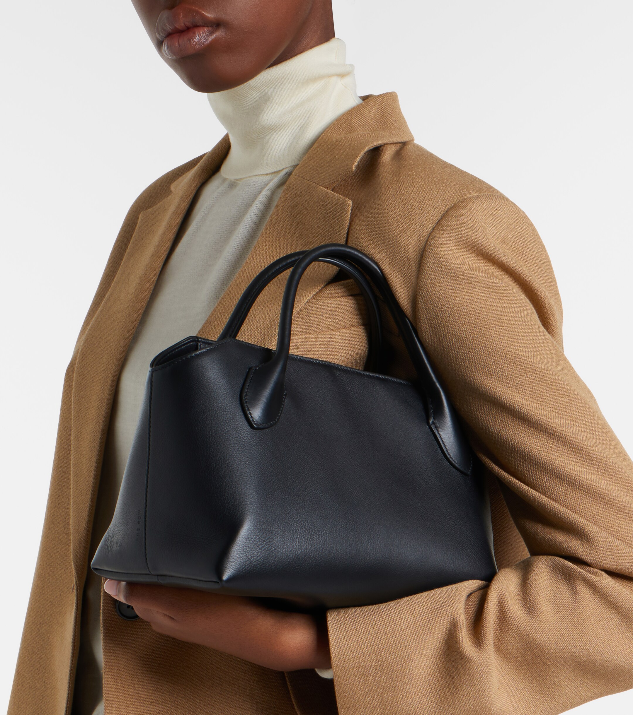 The Row Terrasse Medium leather top-handle bag