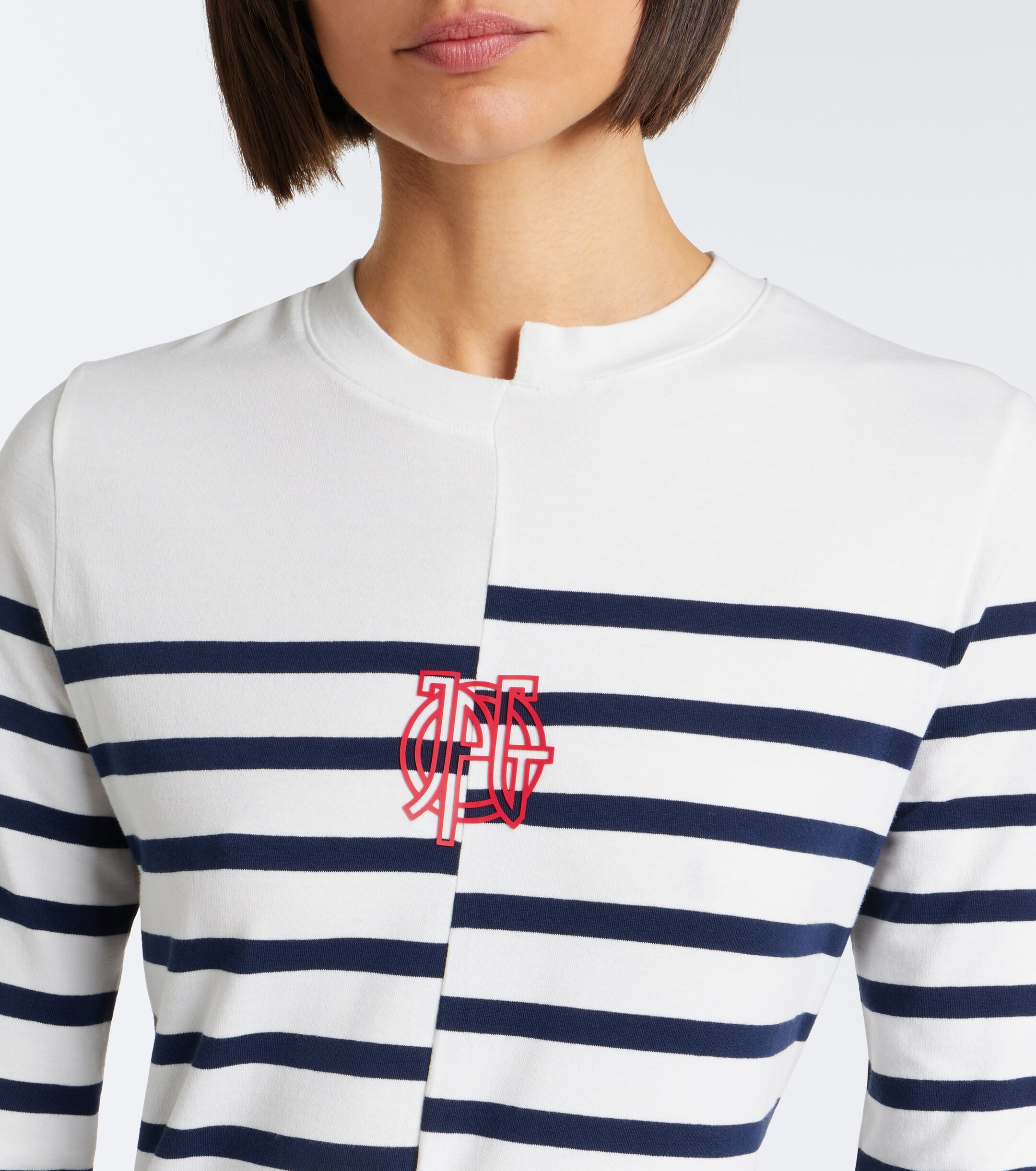 Jean Paul Gaultier Jean Paul Gaultier Striped cotton-blend jersey maxi dress