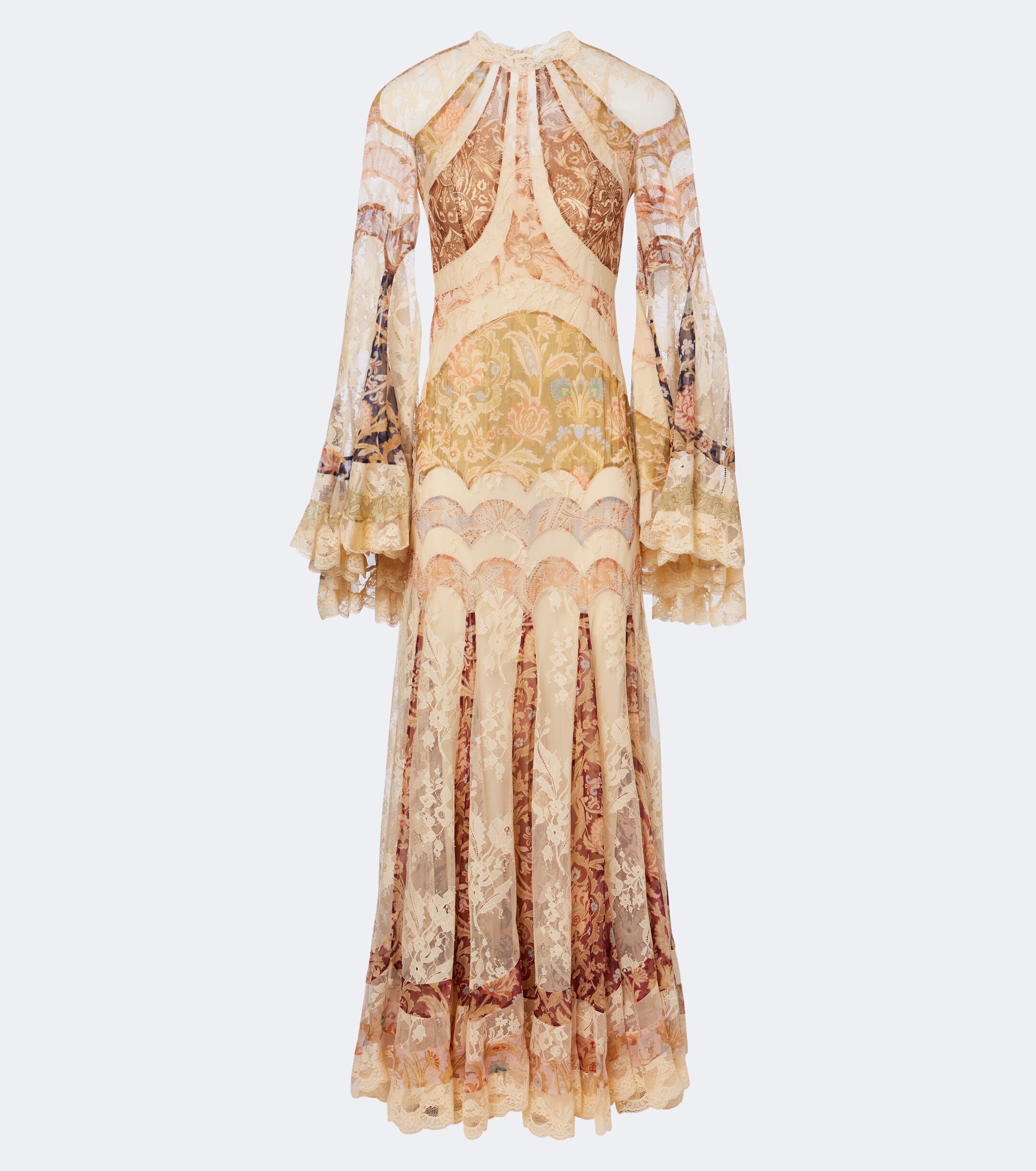 Zimmermann Zimmermann Valiant floral panelled silk gown