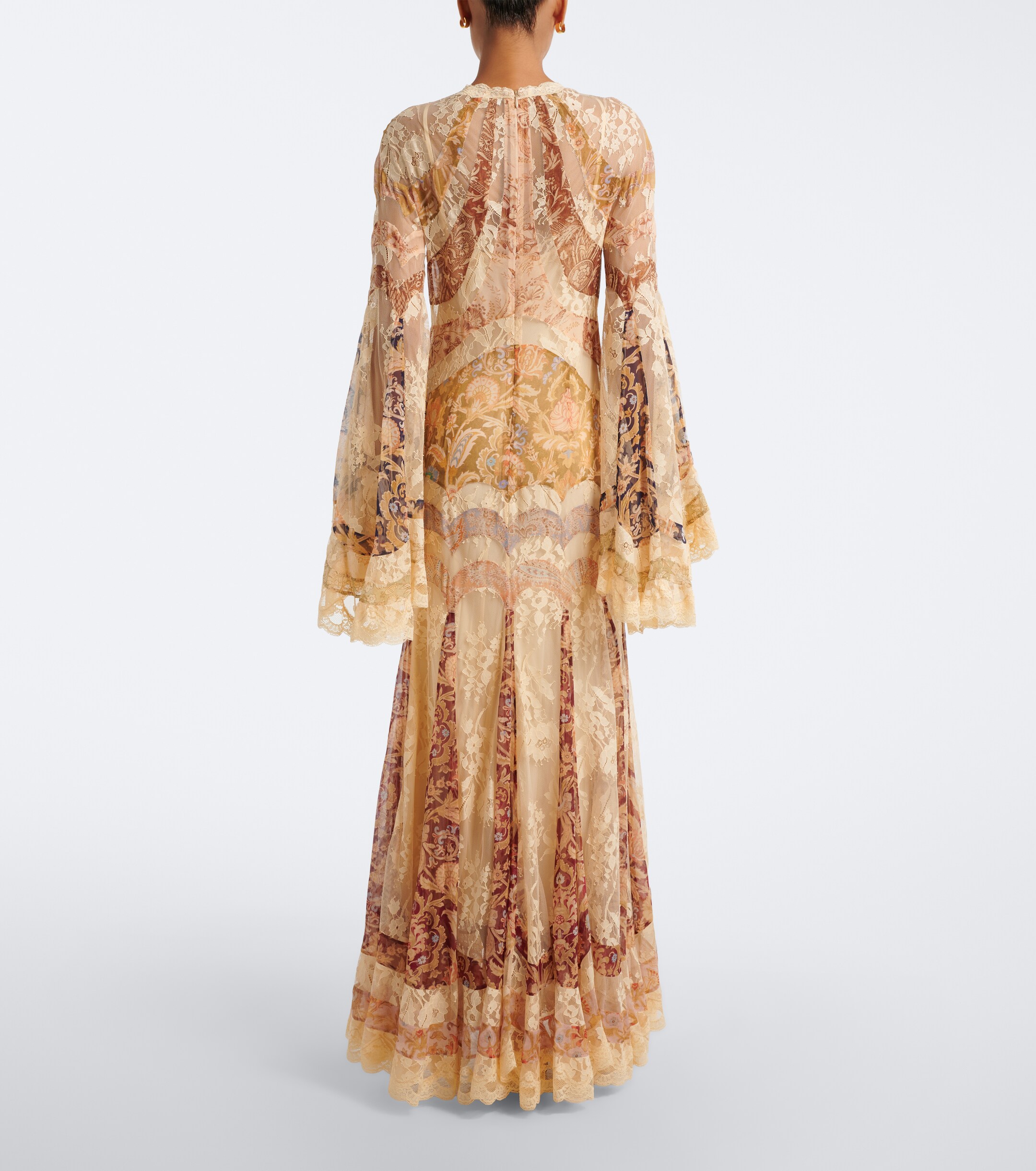 Zimmermann Zimmermann Valiant floral panelled silk gown