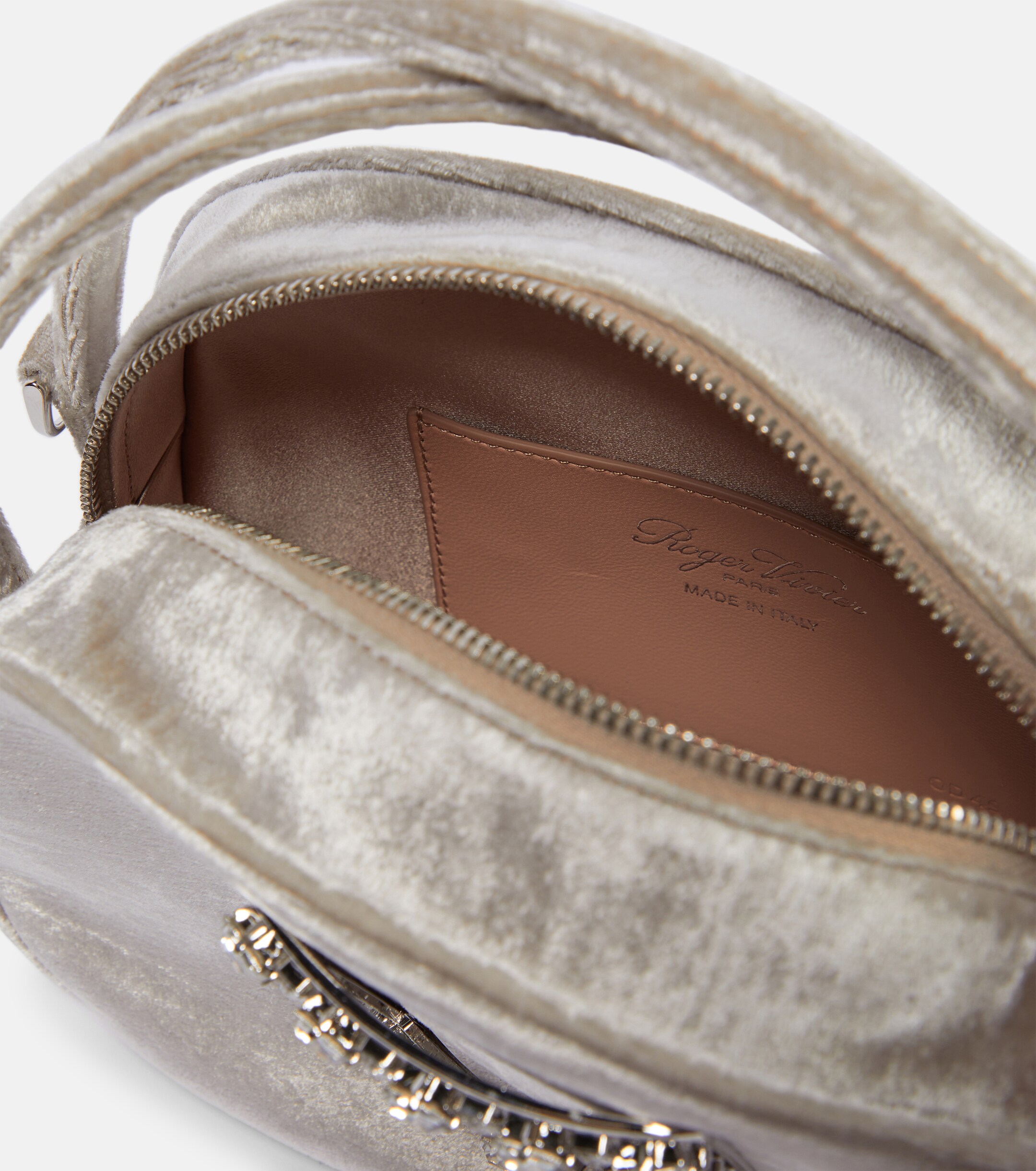 ROGER VIVIER Viv' Ladybug velvet shoulder bag