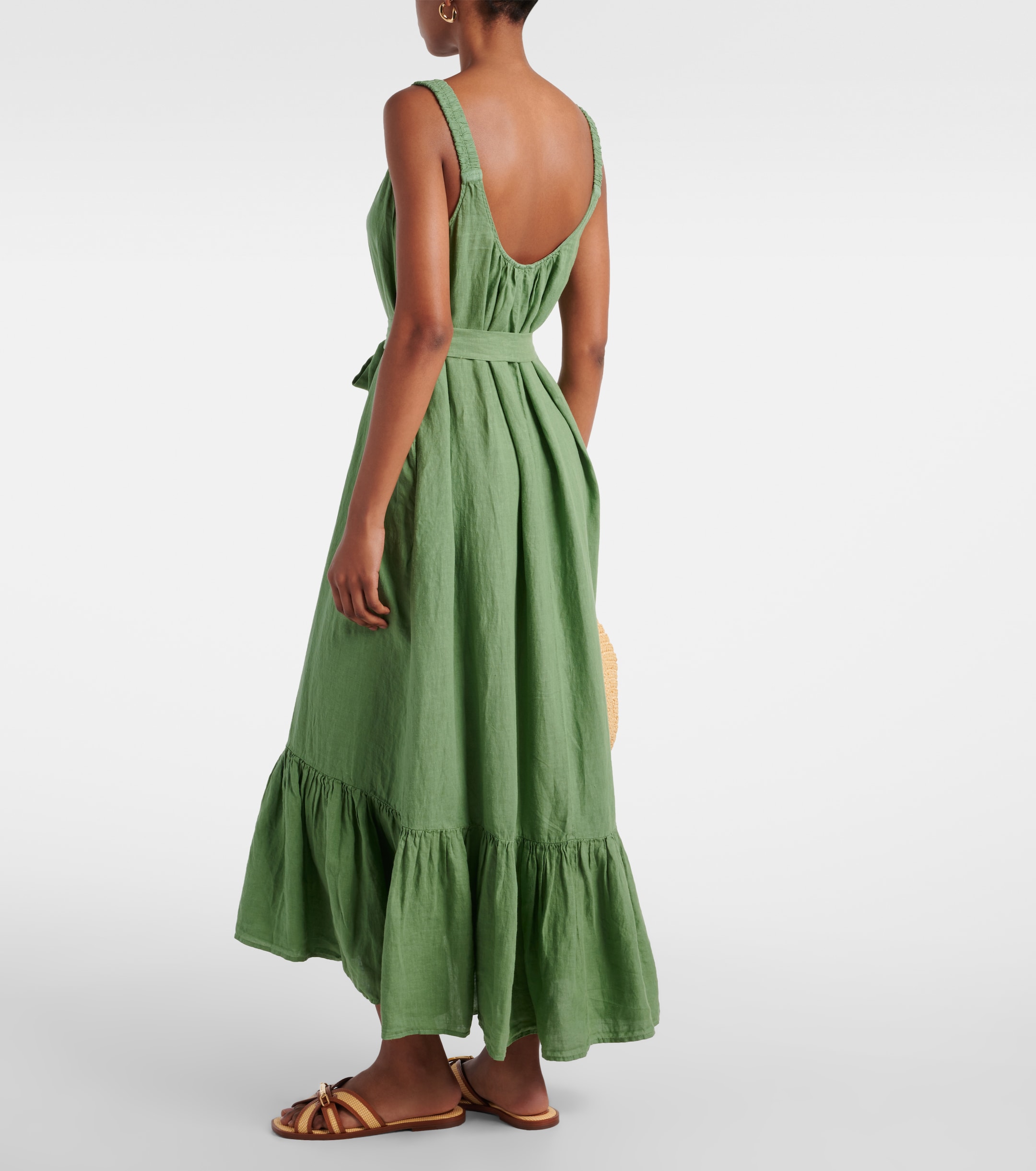 Velvet Linen maxi dress thumbnail