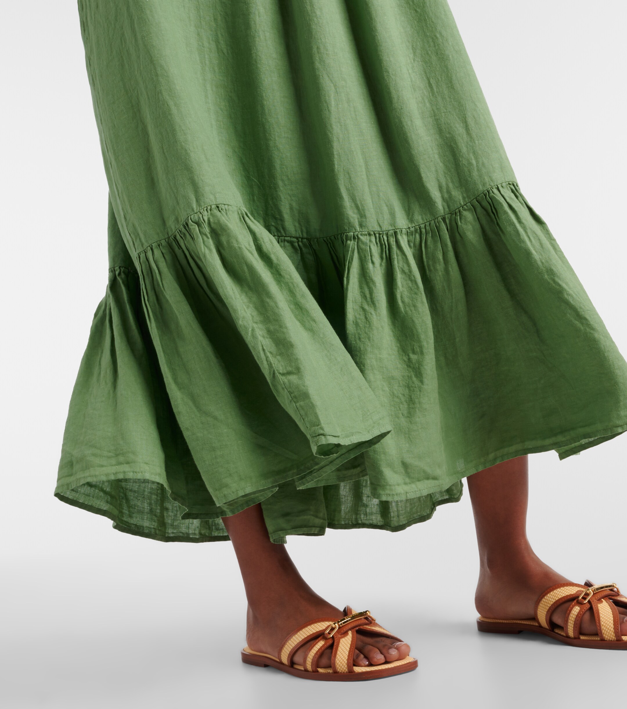 Velvet Linen maxi dress thumbnail