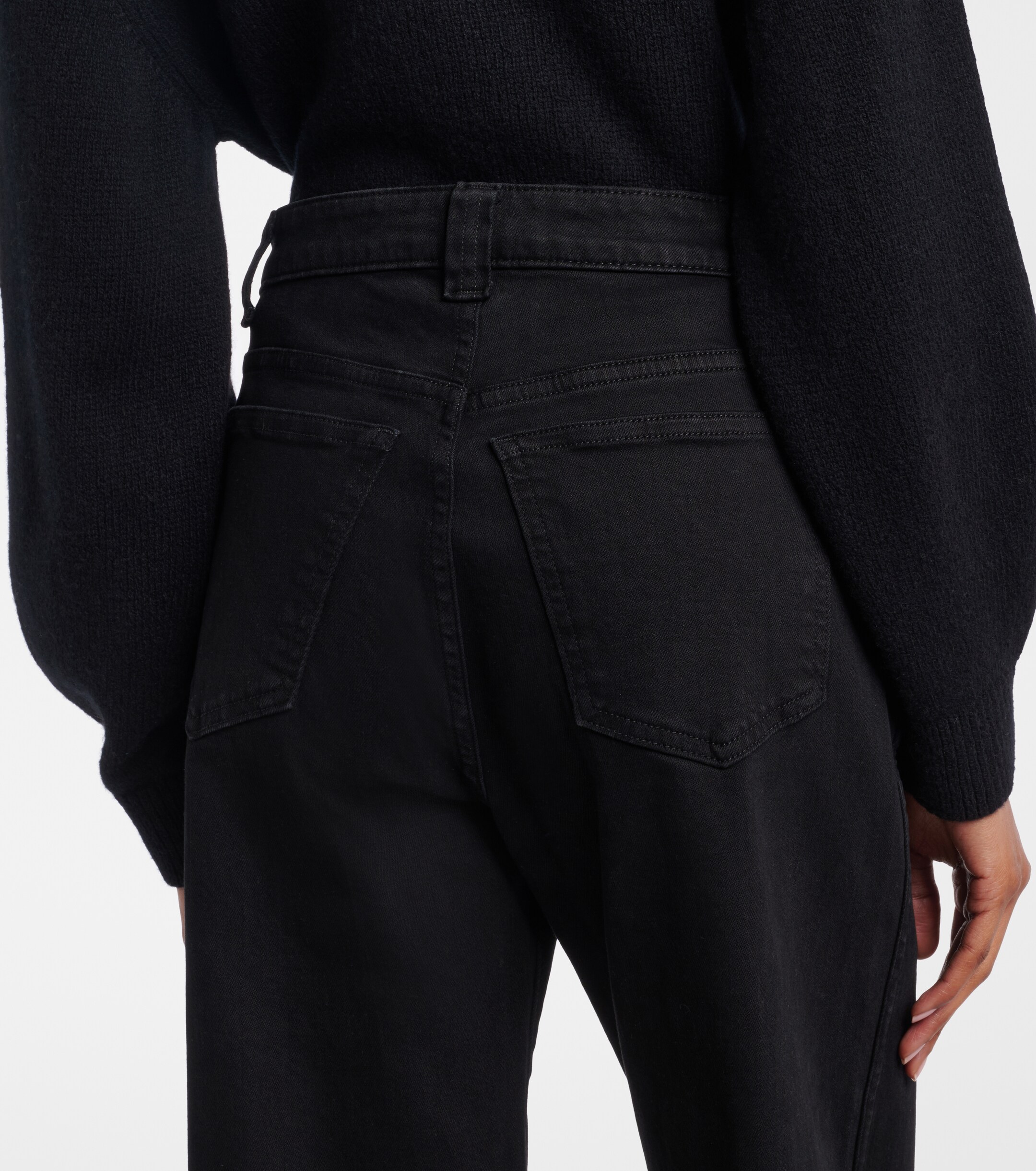 KHAITE Dane high-rise wide-leg jeans