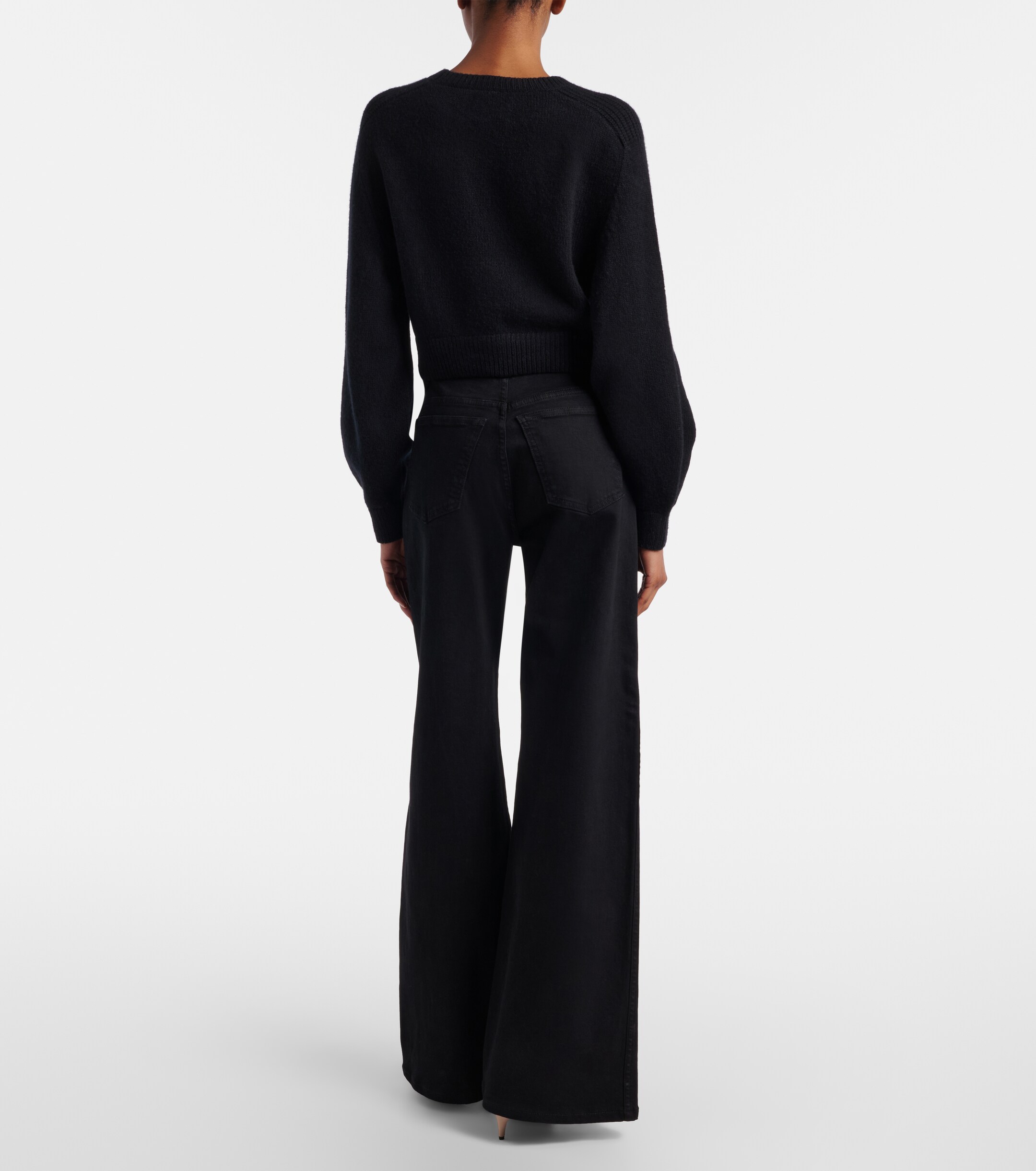 KHAITE Dane high-rise wide-leg jeans