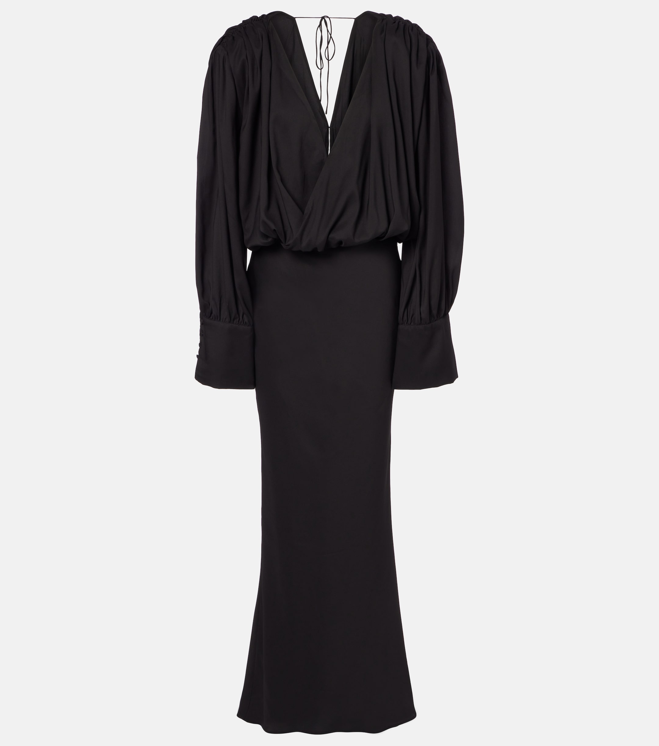 Rotate Savannah scarf-detail chiffon gown