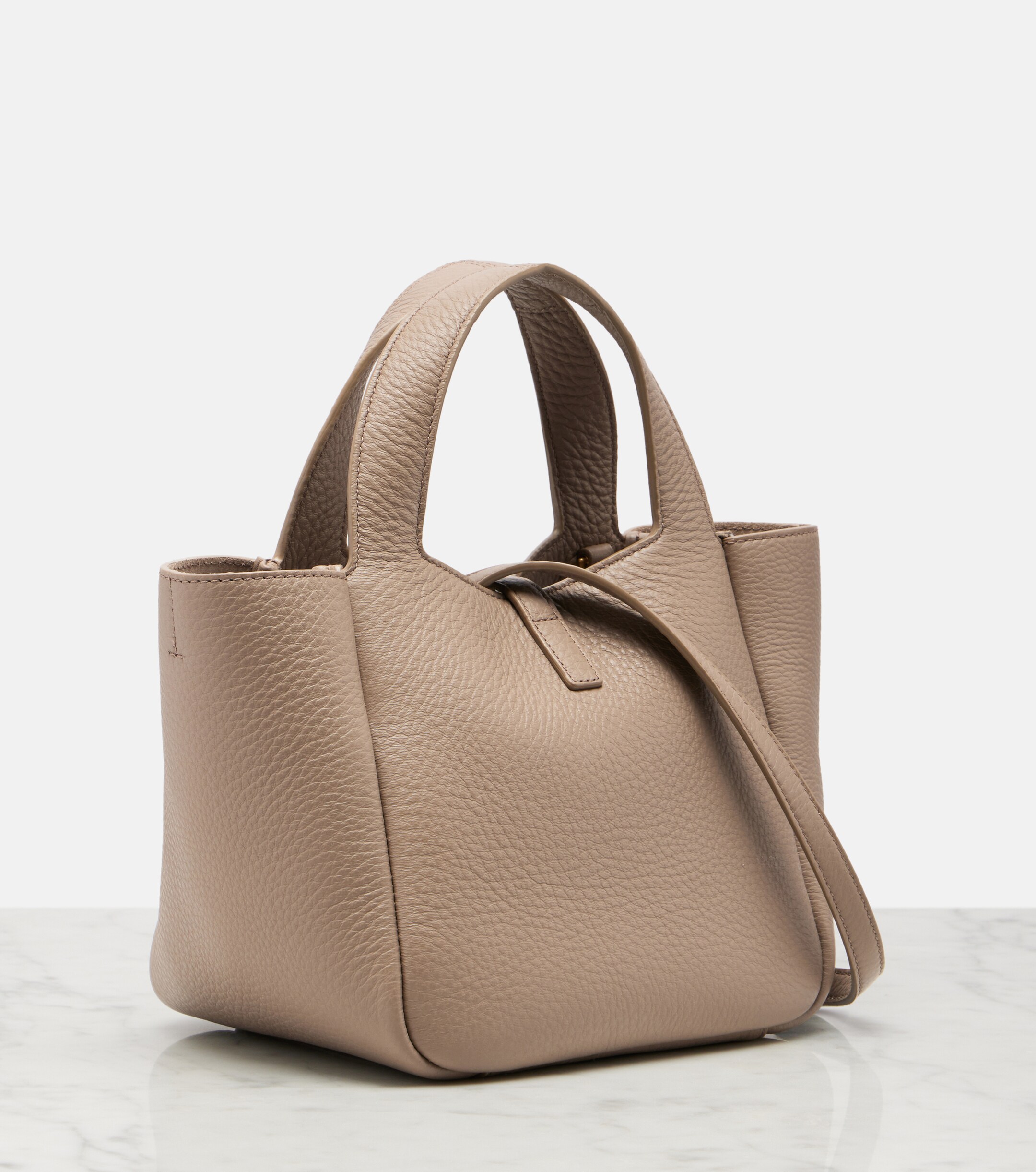 Saint Laurent Le 5 à 7 Bea Baby leather top-handle bag
