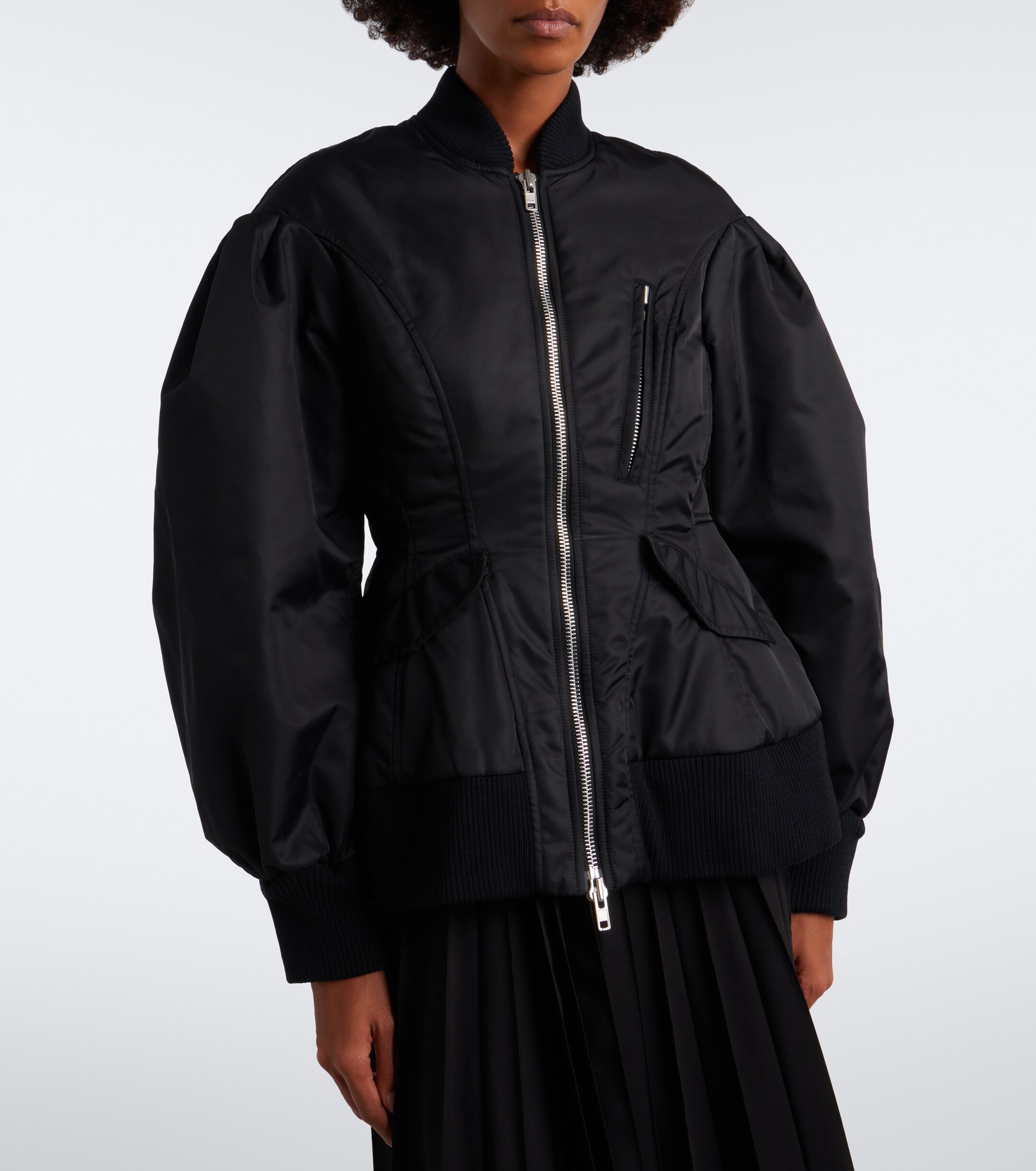 Simone Rocha Simone Rocha Padded satin bomber jacket