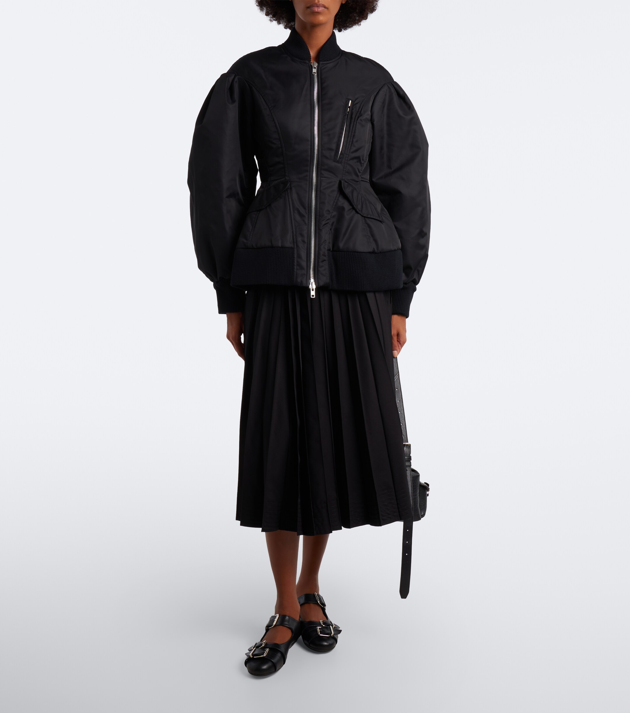 Simone Rocha Simone Rocha Padded satin bomber jacket