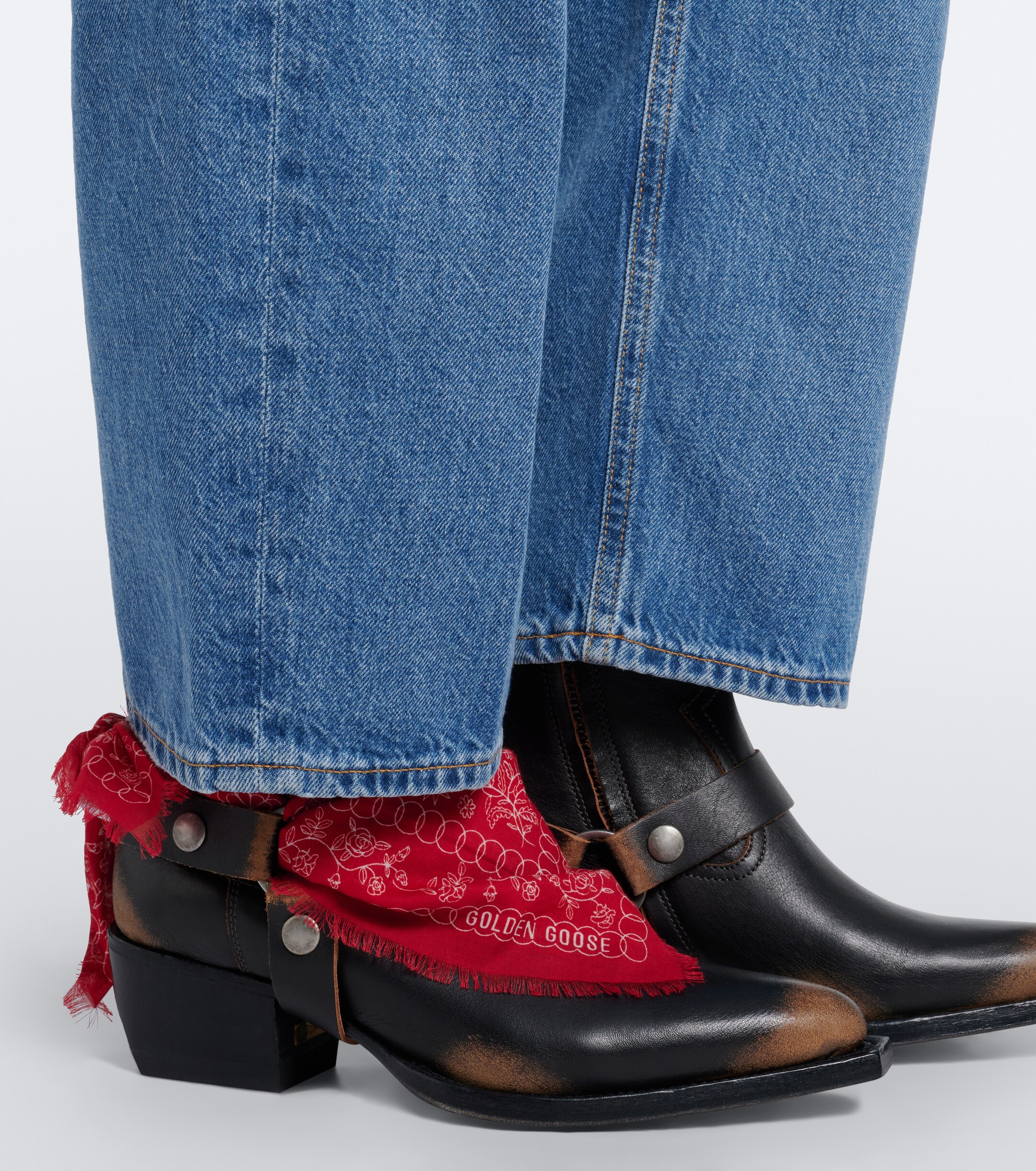 Golden Goose Golden Goose Debbie leather cowboy boots